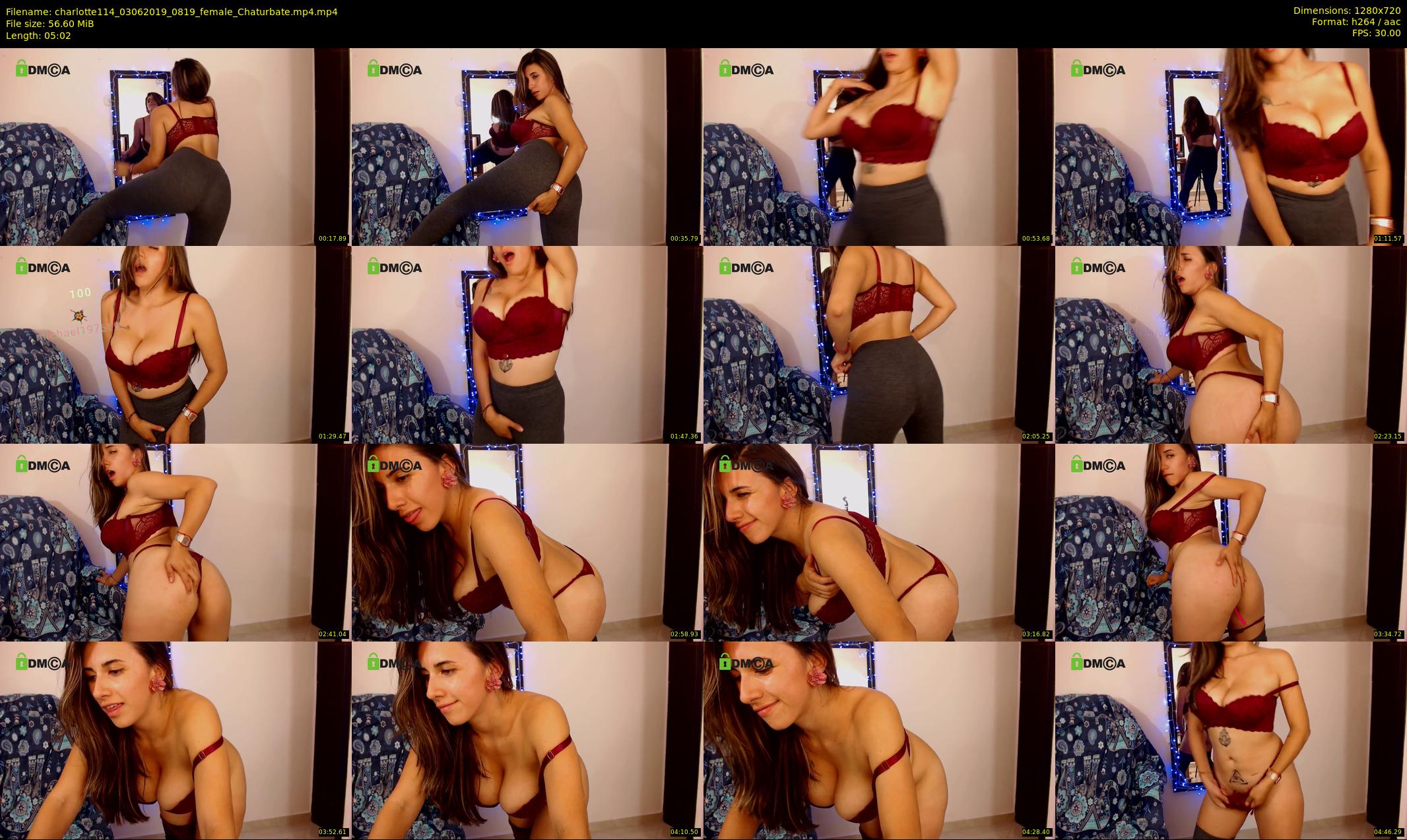 charlotte114 — 6 minute Chaturbate female cam show recording, 720p, Jun 3, 2019