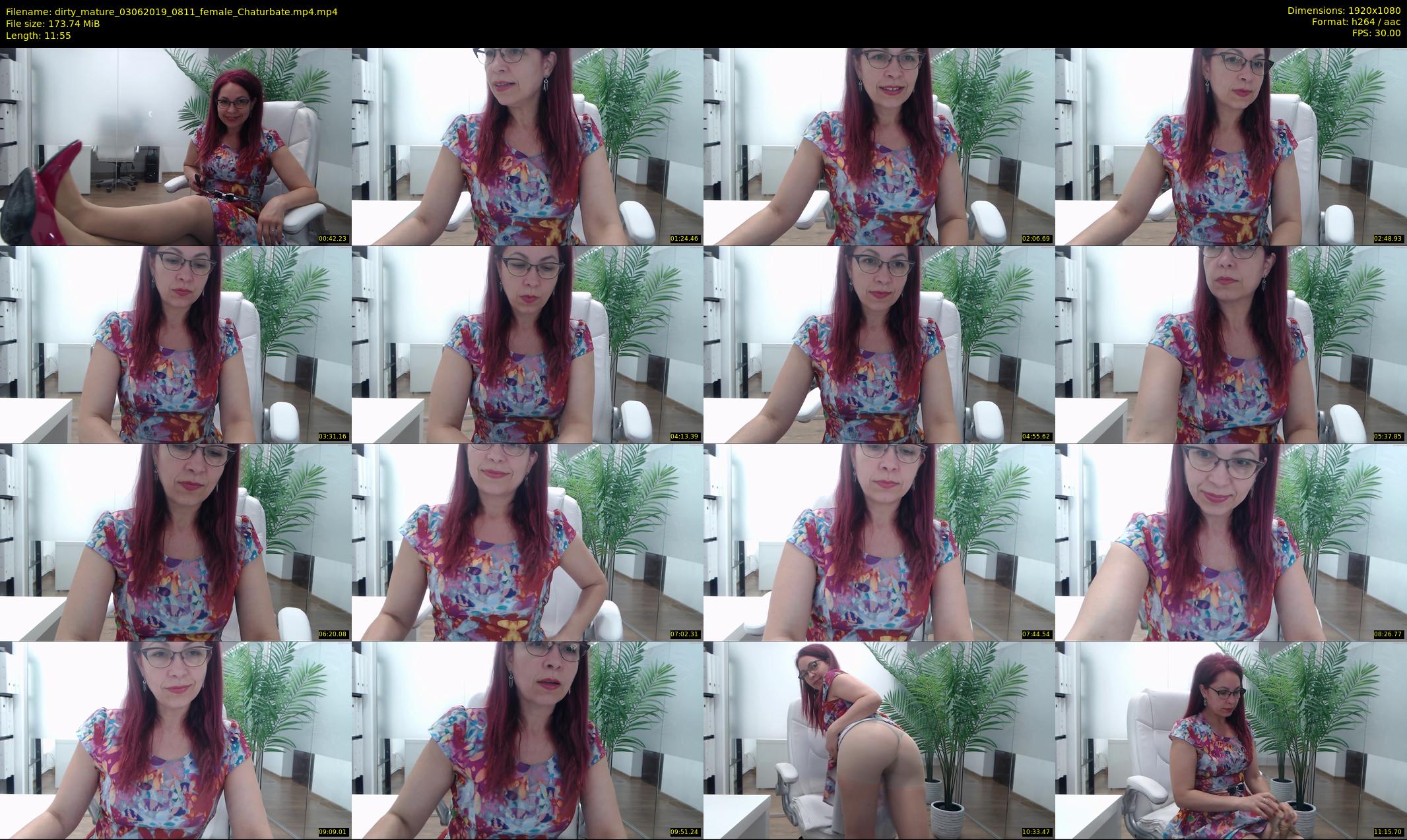 dirty_mature — 12 minute Chaturbate female cam show recording, 1080p, Jun 3, 2019
