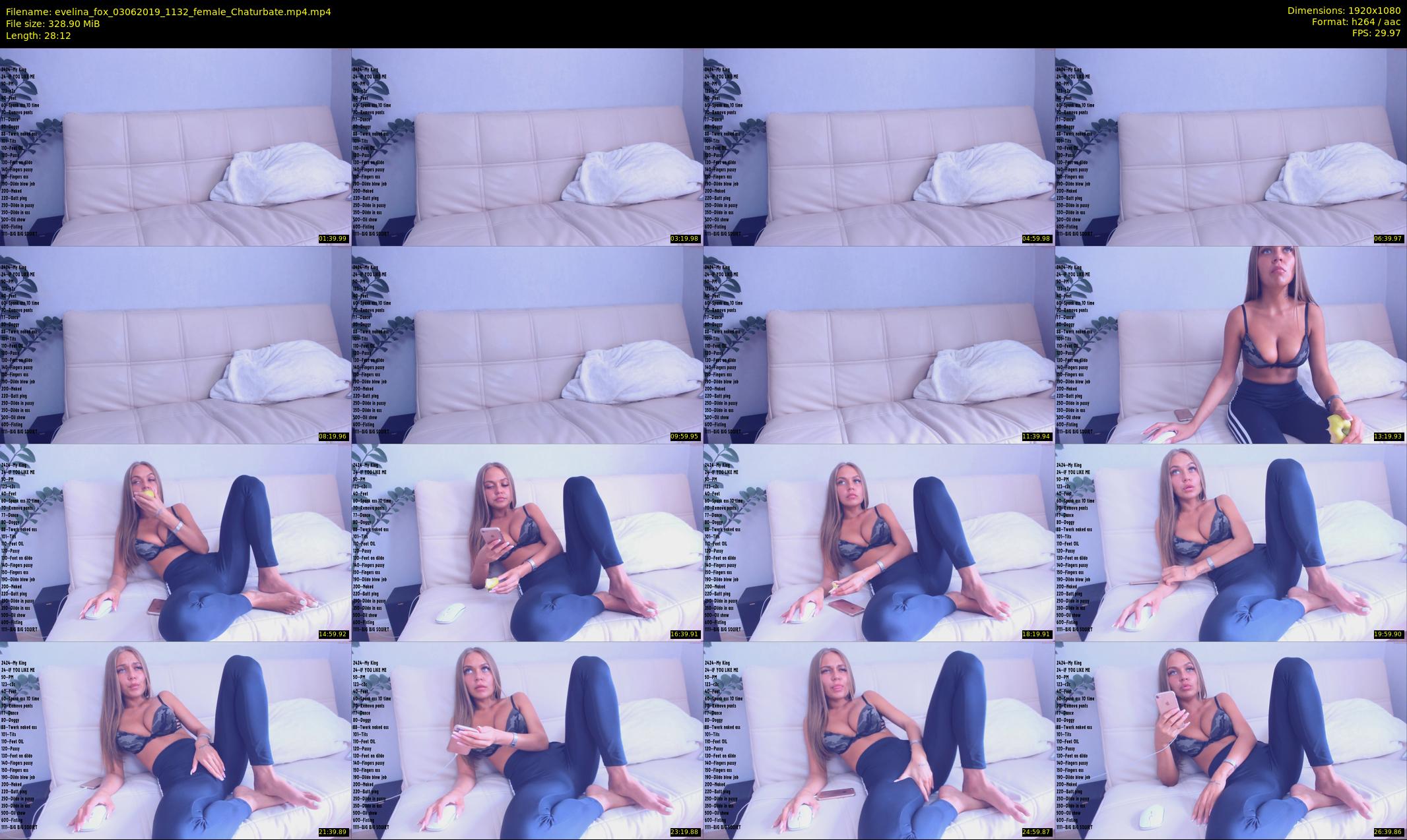 evelina_fox — 29 minute Chaturbate female cam show recording, 1080p, Jun 3, 2019