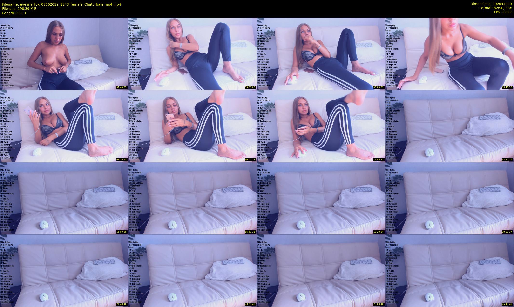 evelina_fox — 29 minute Chaturbate female cam show recording, 1080p, Jun 3, 2019