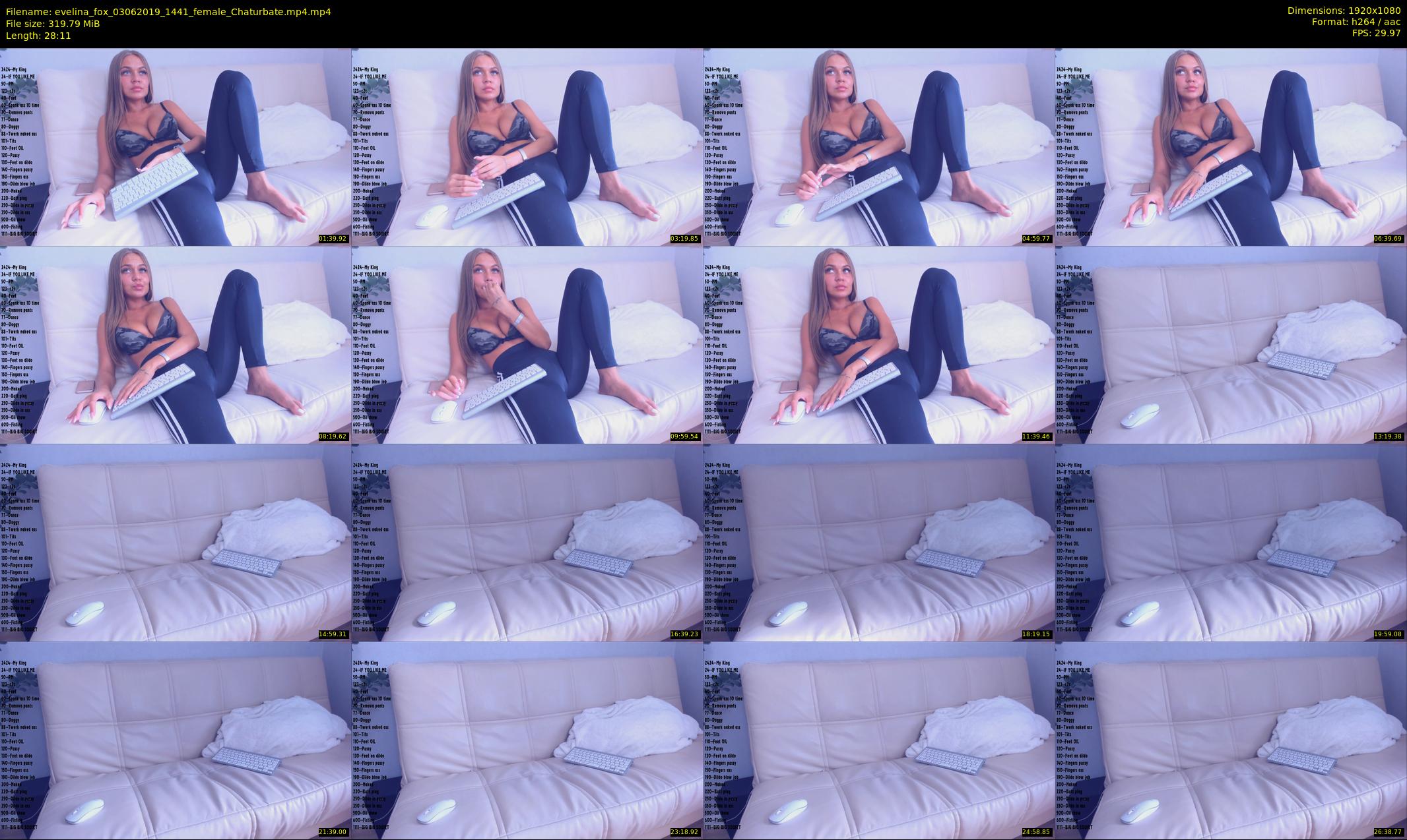 evelina_fox — 29 minute Chaturbate female cam show recording, 1080p, Jun 3, 2019