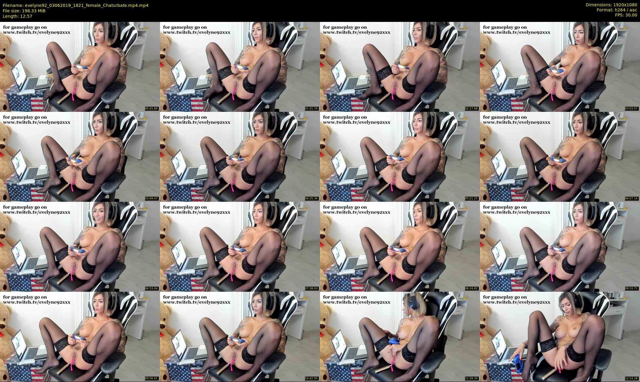 evelyne92 — 13 minute Chaturbate female cam show recording, 1080p, Jun 3, 2019
