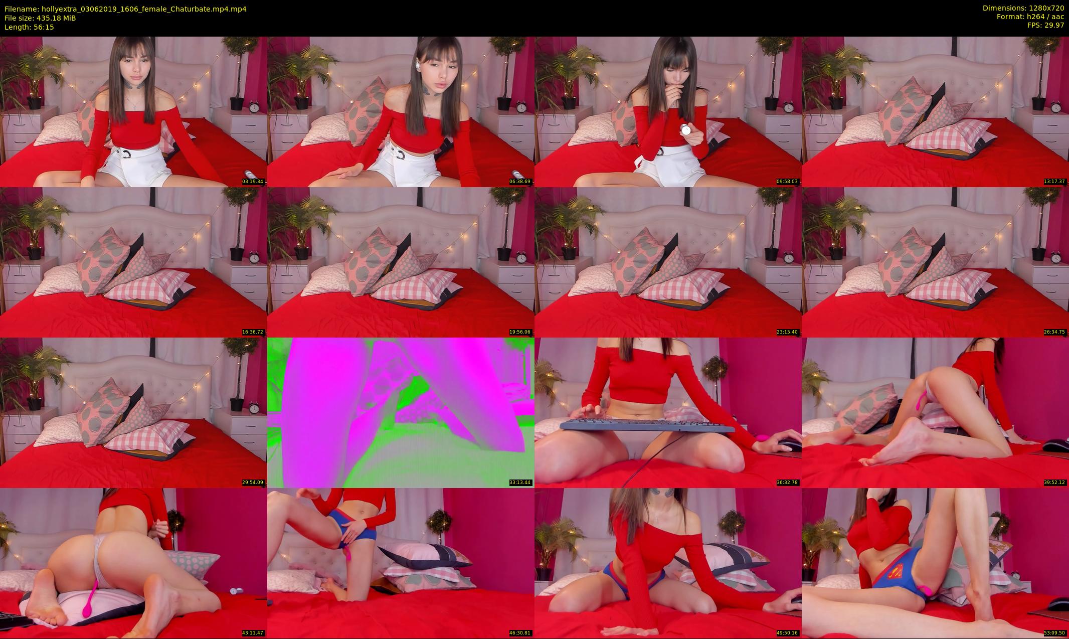 hollyextra — 57 minute Chaturbate female cam show recording, 720p, Jun 3, 2019