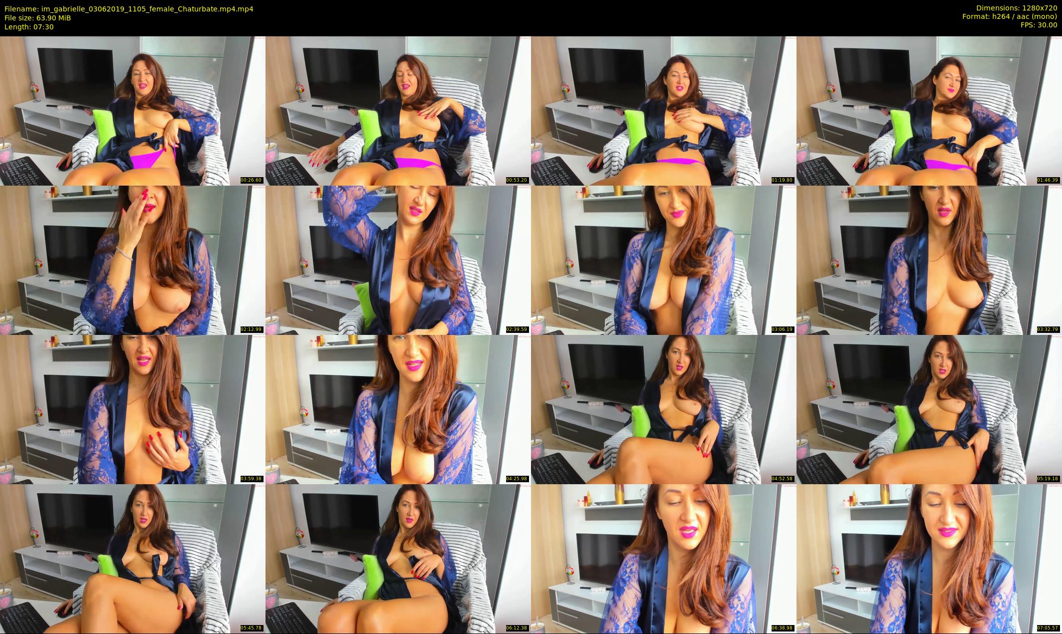 im_gabrielle — 8 minute Chaturbate female cam show recording, 720p, Jun 3, 2019