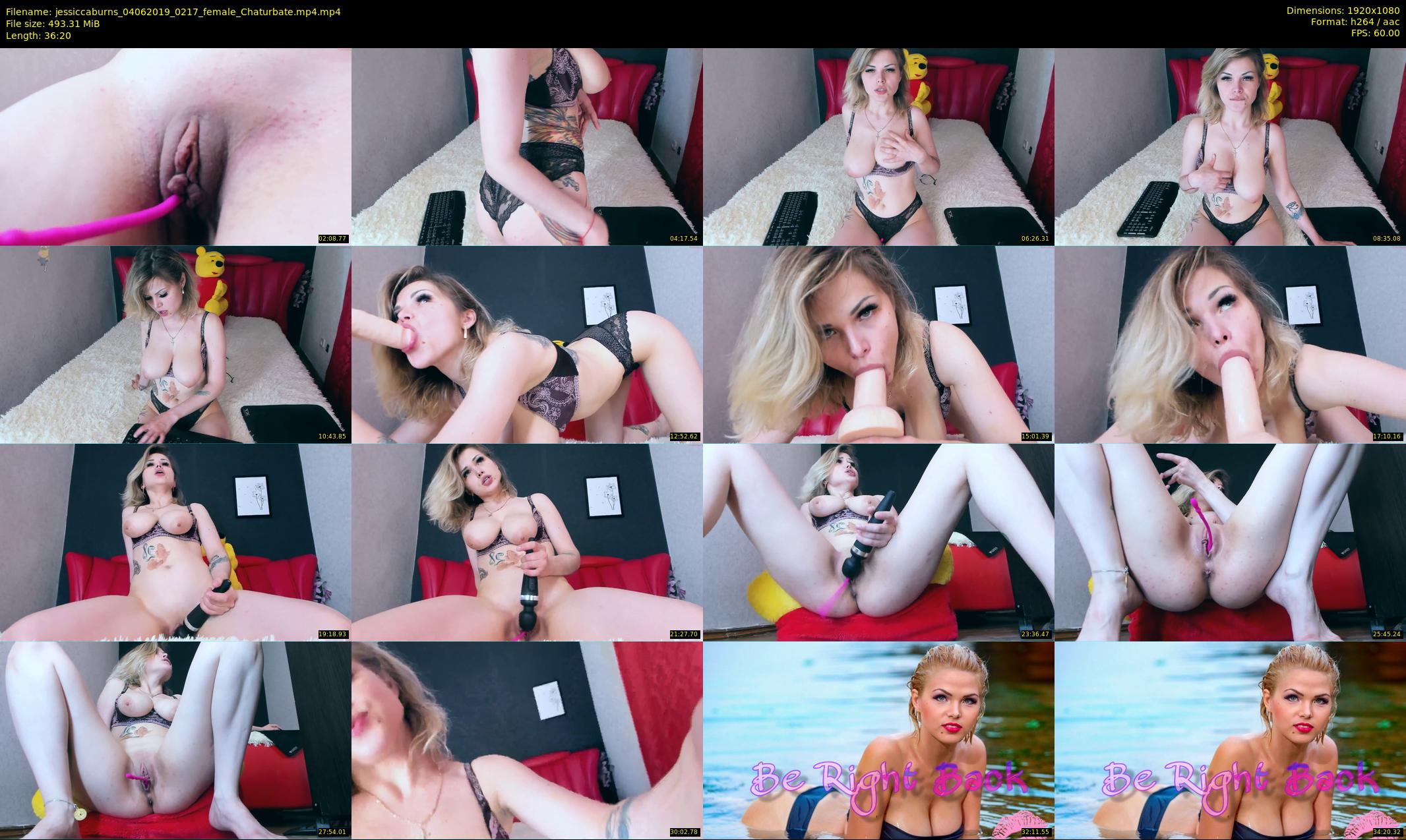 jessiccaburns — 37 minute Chaturbate female cam show recording, 1080p, Jun 4, 2019