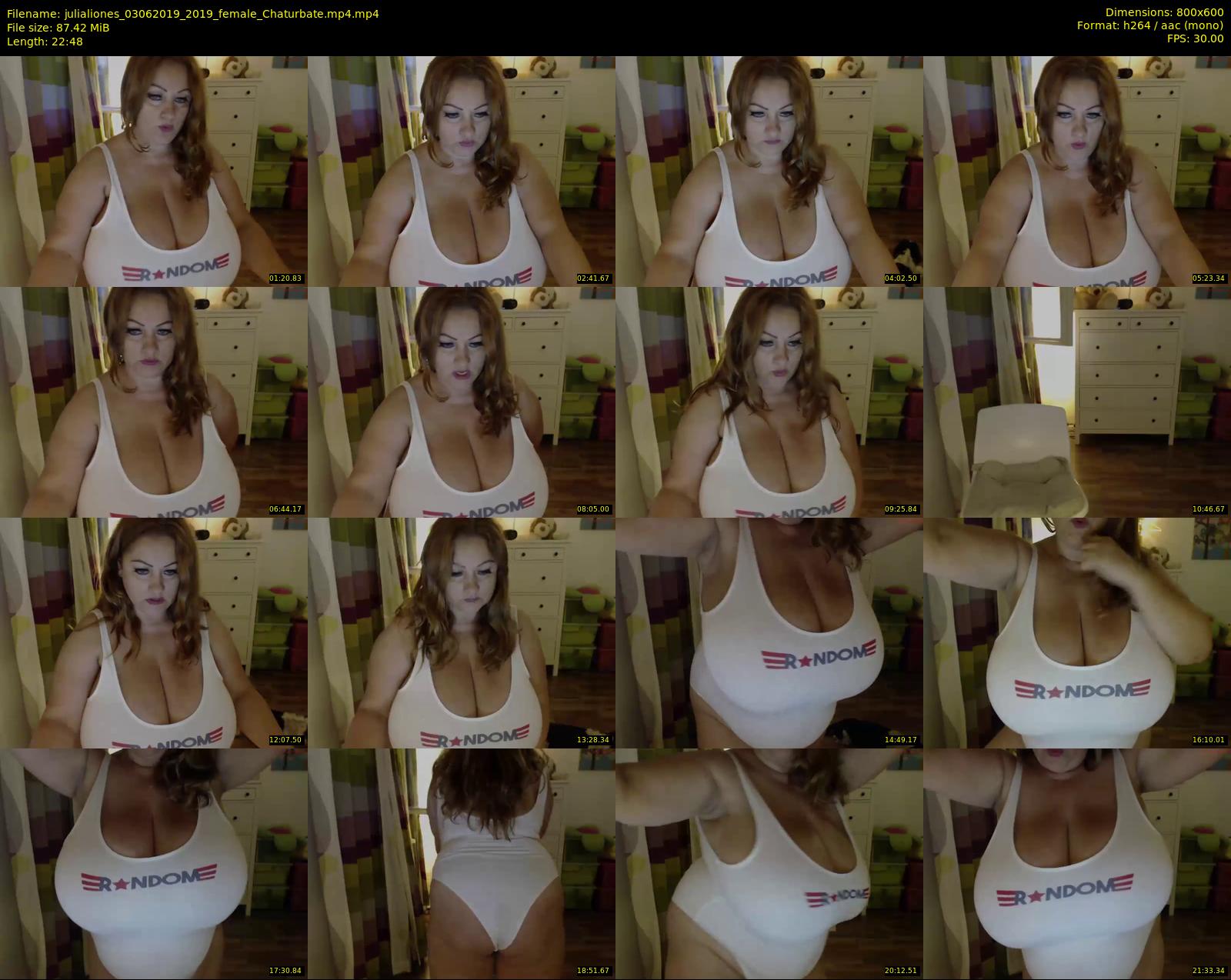julialiones — 23 minute Chaturbate female cam show recording, 480p, Jun 3, 2019