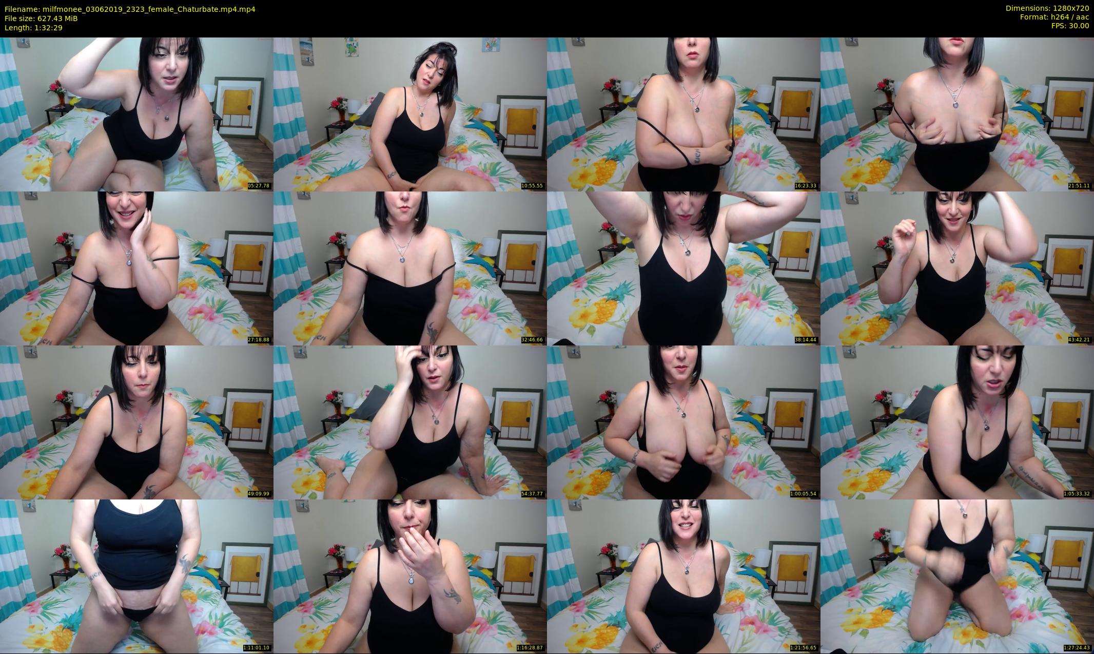 milfmonee — 93 minute Chaturbate female cam show recording, 720p, Jun 3, 2019