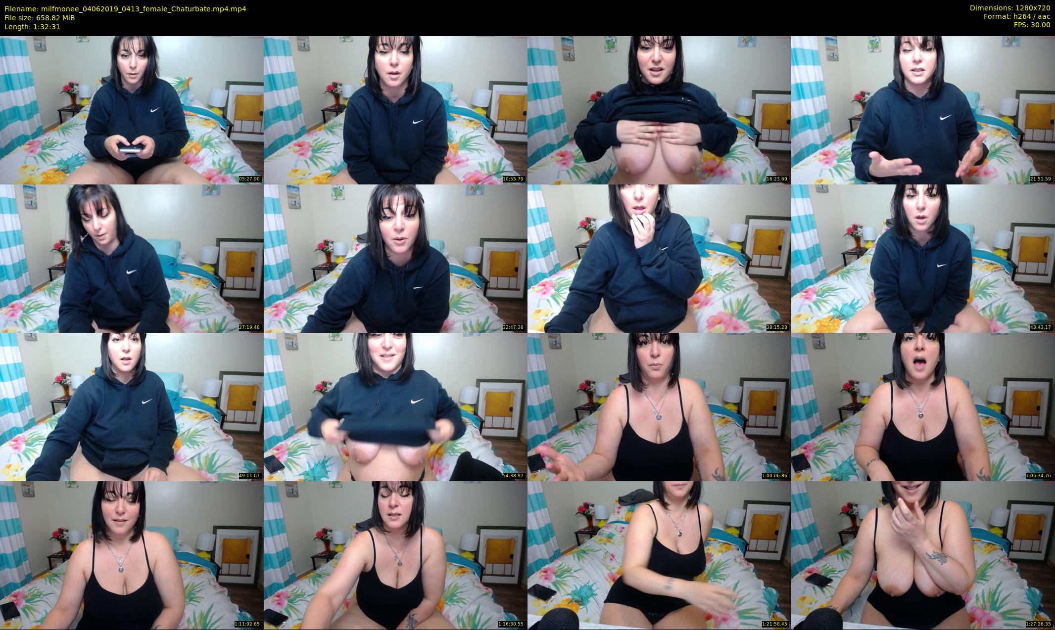 milfmonee — 93 minute Chaturbate female cam show recording, 720p, Jun 4, 2019
