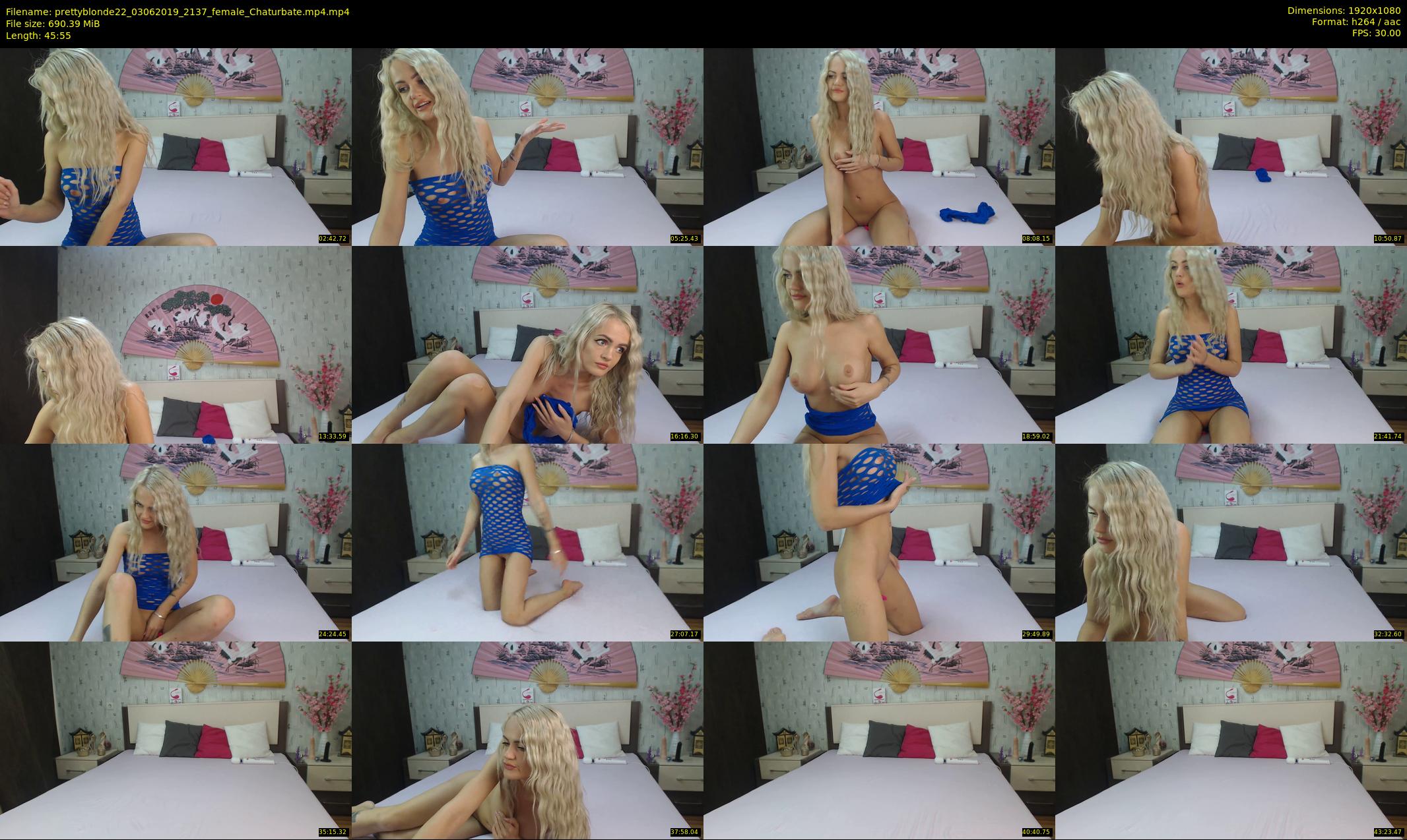 prettyblonde22 — 46 minute Chaturbate female cam show recording, 1080p, Jun 3, 2019