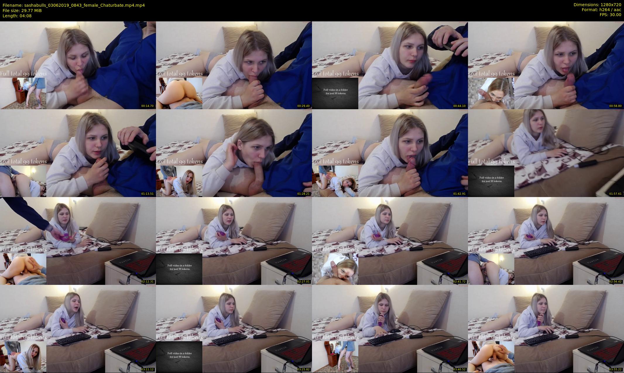 sashabulls — 5 minute Chaturbate couple cam show recording, 720p, Jun 3, 2019