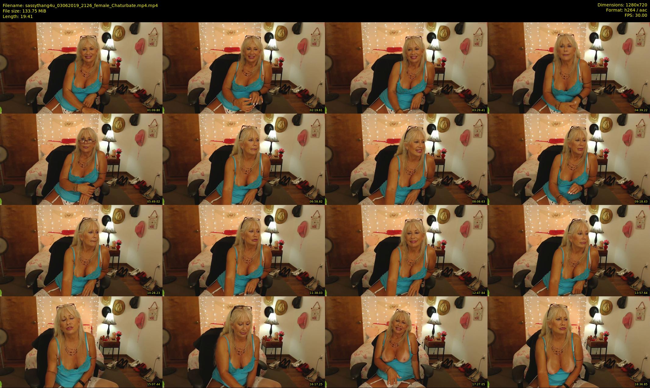 sassythang4u — 20 minute Chaturbate female cam show recording, 720p, Jun 3, 2019