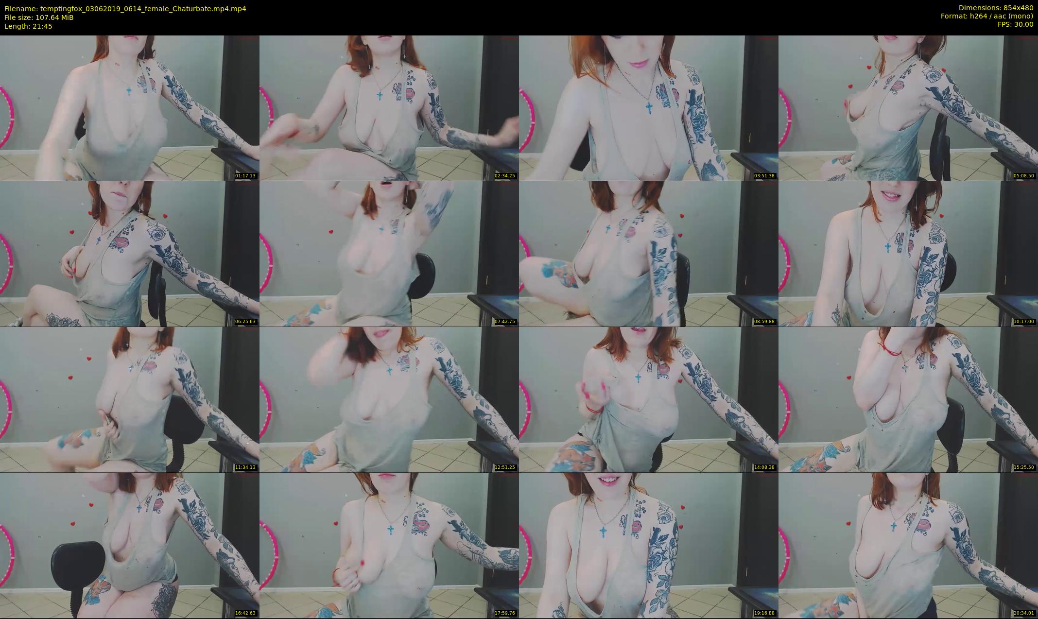 temptingfox — 22 minute Chaturbate female cam show recording, 480p, Jun 3, 2019