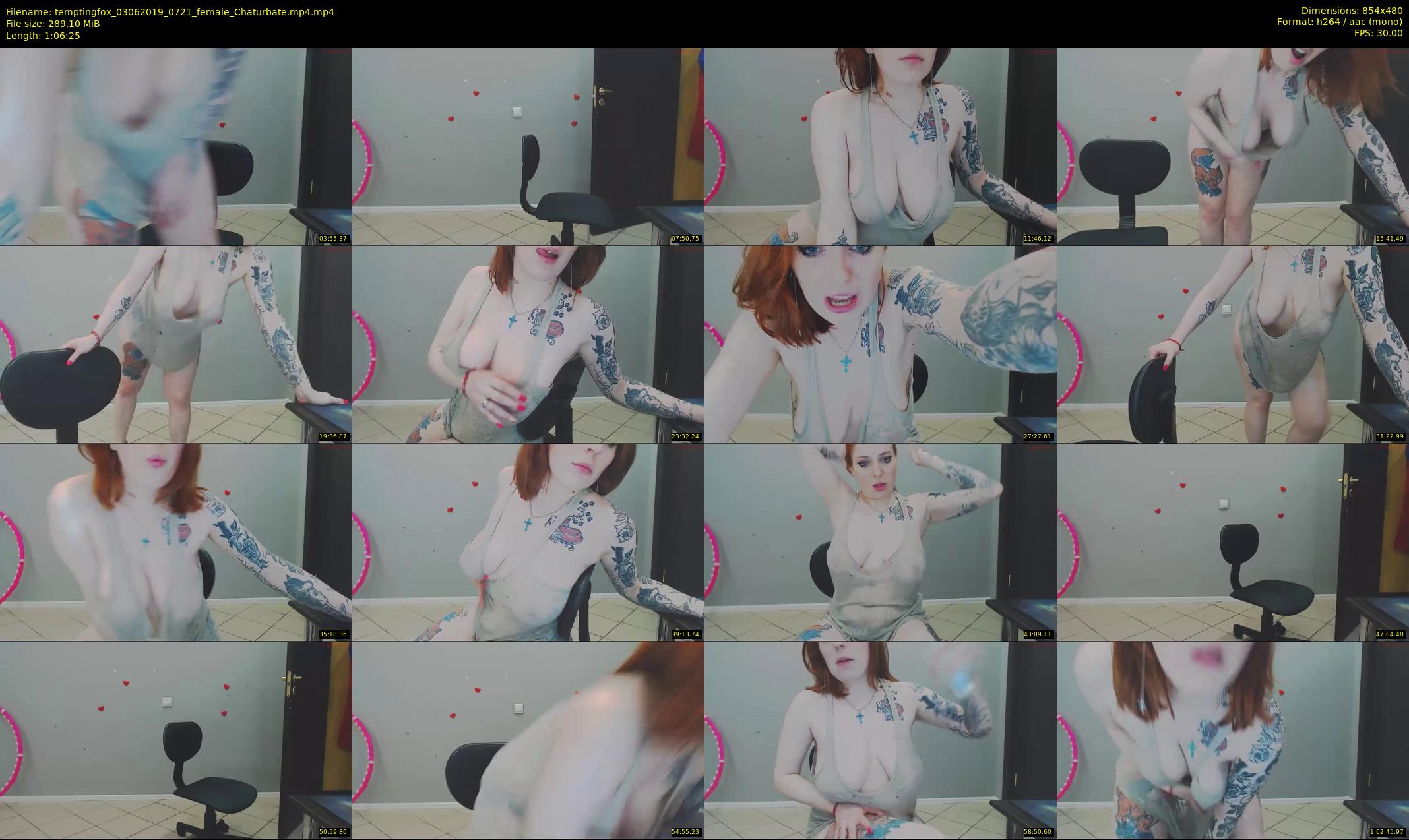 temptingfox — 67 minute Chaturbate female cam show recording, 480p, Jun 3, 2019