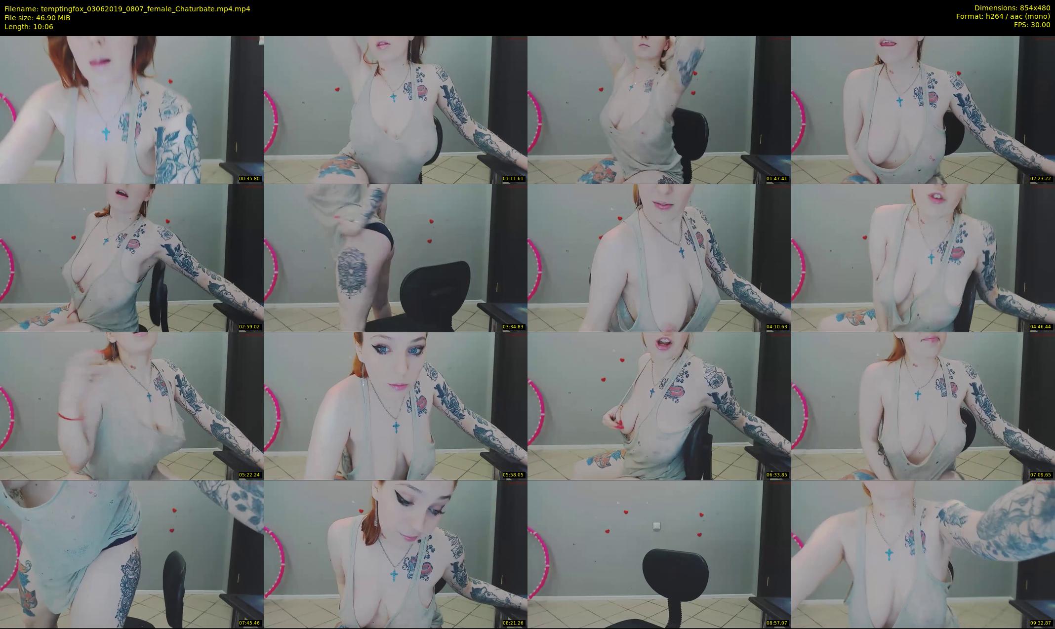 temptingfox — 11 minute Chaturbate female cam show recording, 480p, Jun 3, 2019