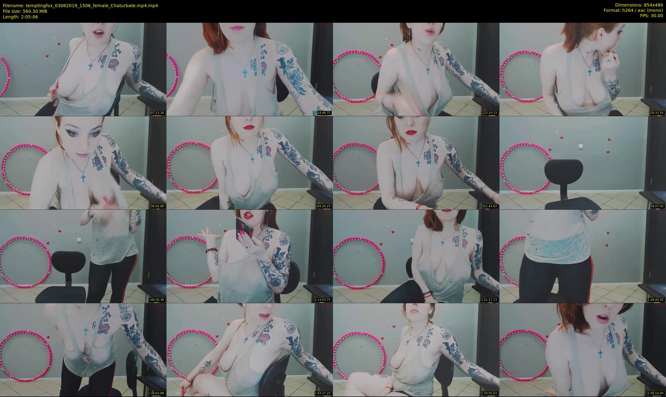 temptingfox — 126 minute Chaturbate female cam show recording, 480p, Jun 3, 2019