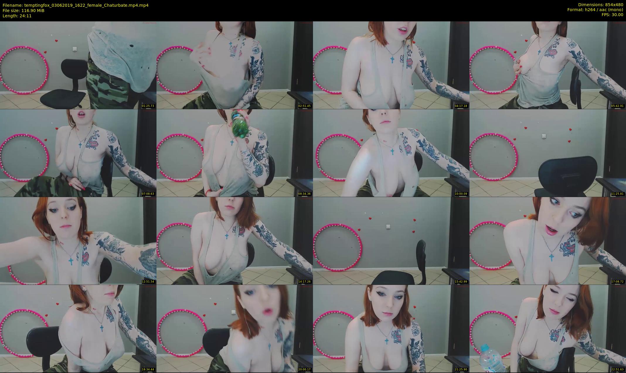 temptingfox — 25 minute Chaturbate female cam show recording, 480p, Jun 3, 2019