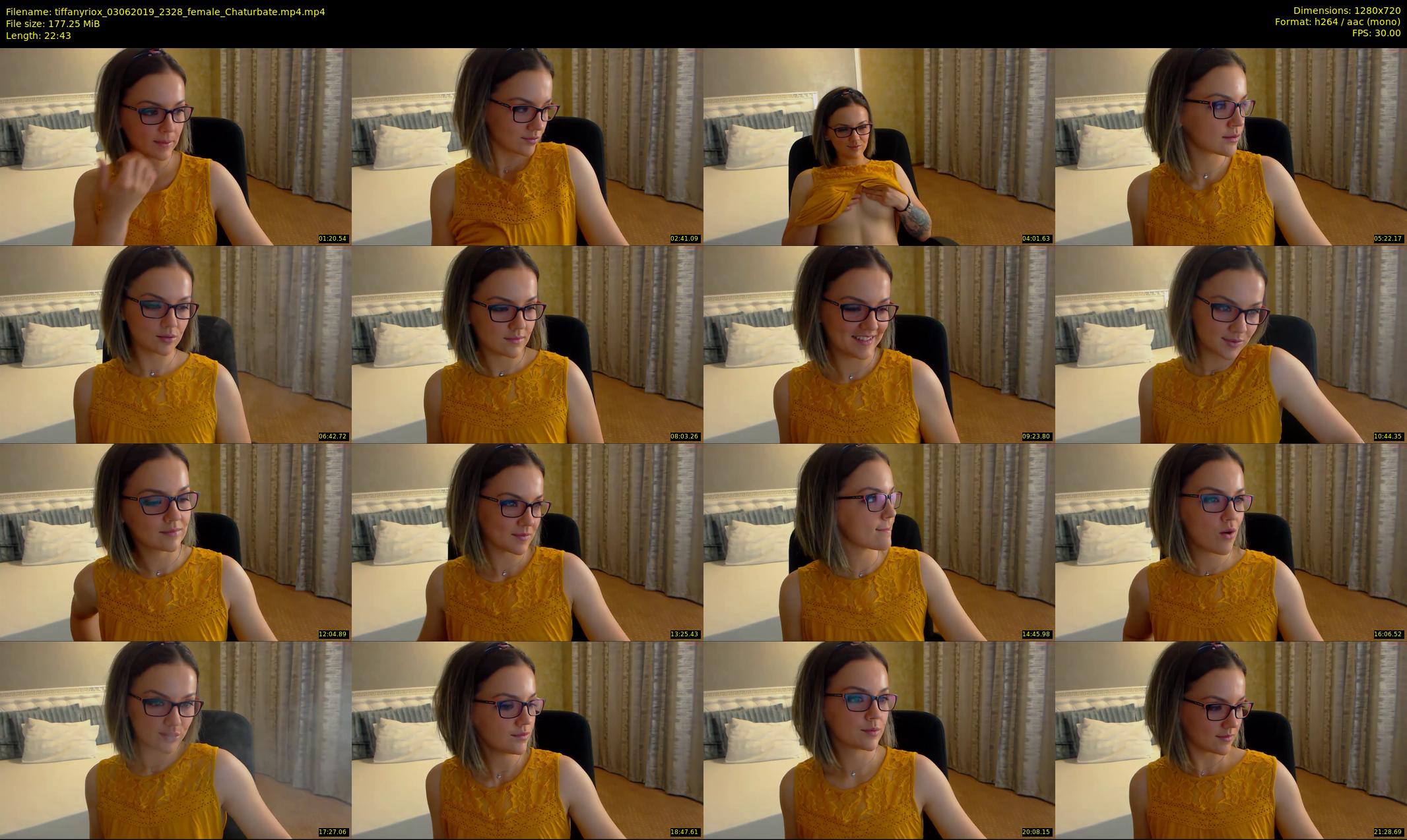 tiffanyriox — 23 minute Chaturbate female cam show recording, 720p, Jun 3, 2019