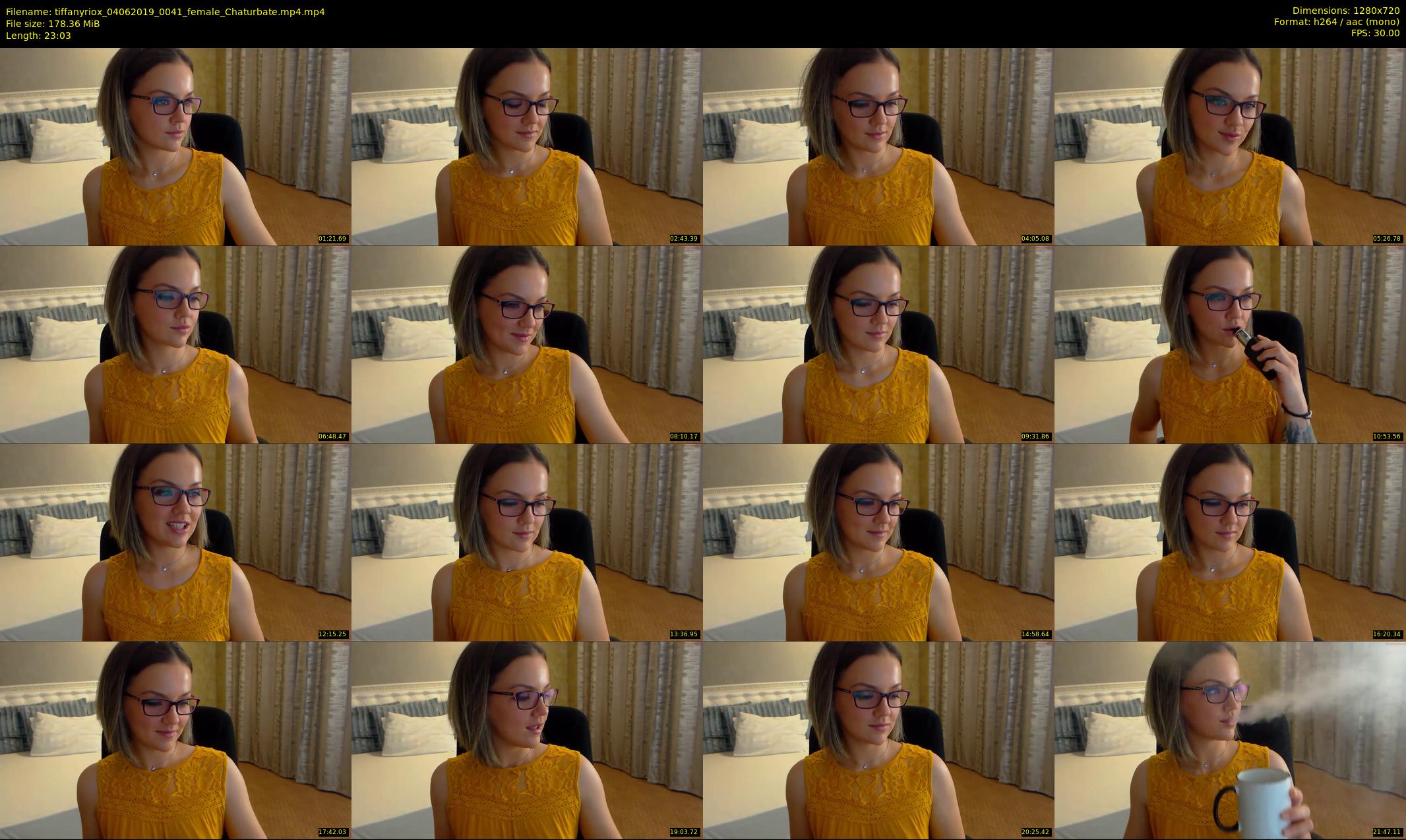 tiffanyriox — 24 minute Chaturbate female cam show recording, 720p, Jun 4, 2019