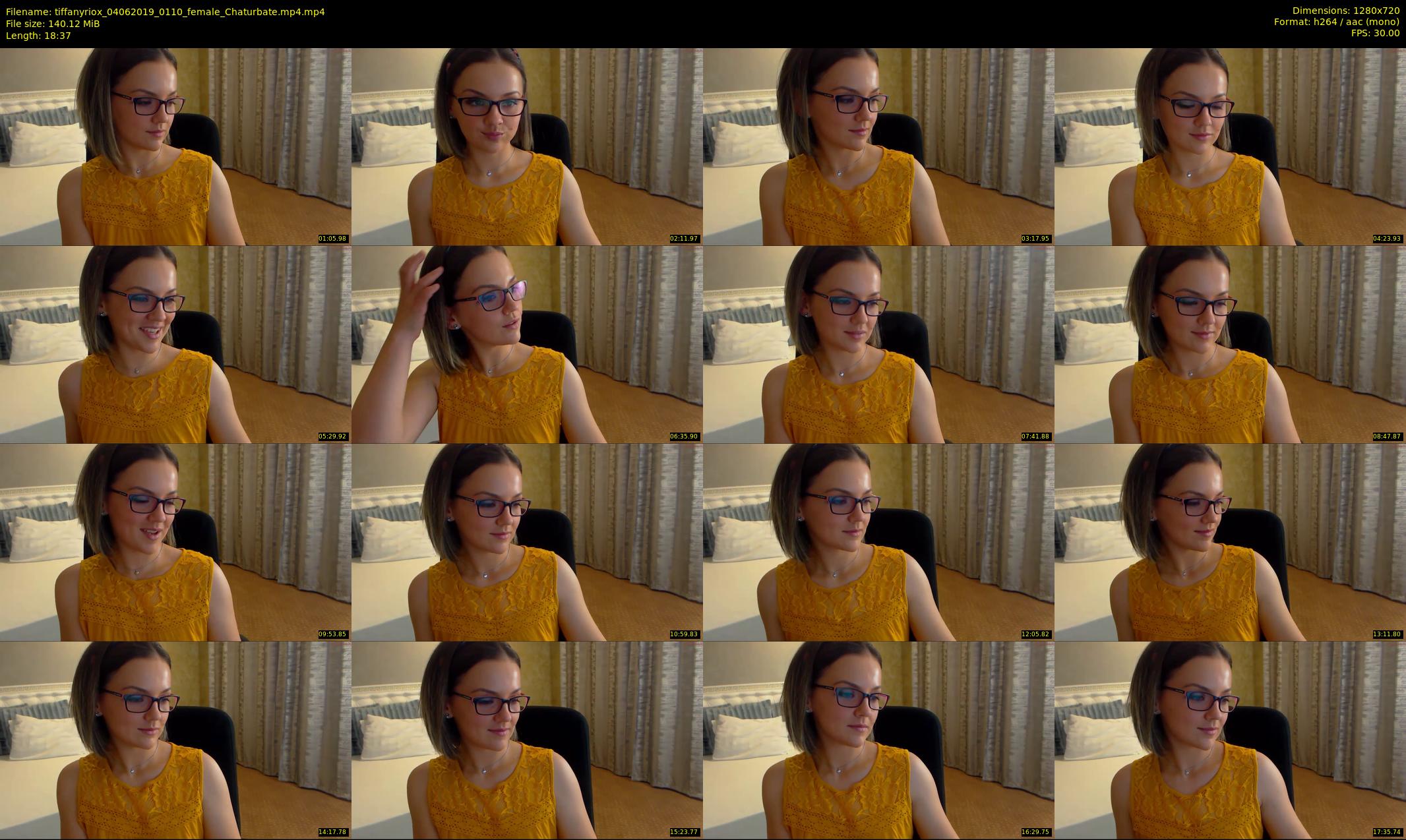 tiffanyriox — 19 minute Chaturbate female cam show recording, 720p, Jun 4, 2019