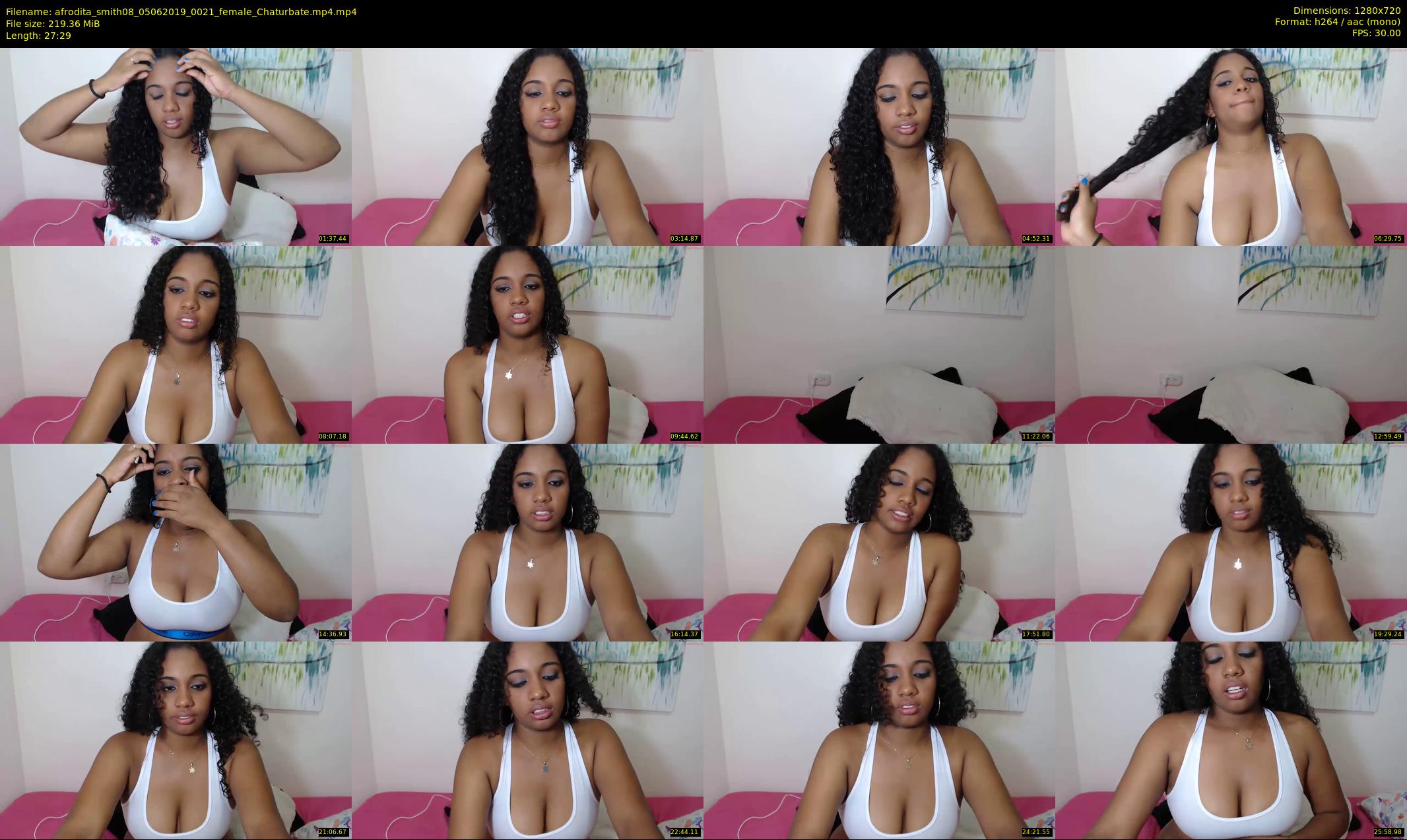 afrodita_smith08 — 28 minute Chaturbate female cam show recording, 720p, Jun 5, 2019