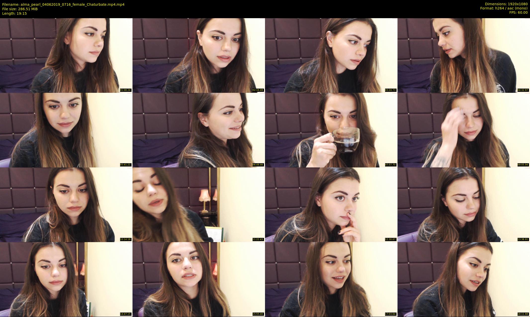 alma_pearl — 20 minute Chaturbate female cam show recording, 1080p, Jun 4, 2019