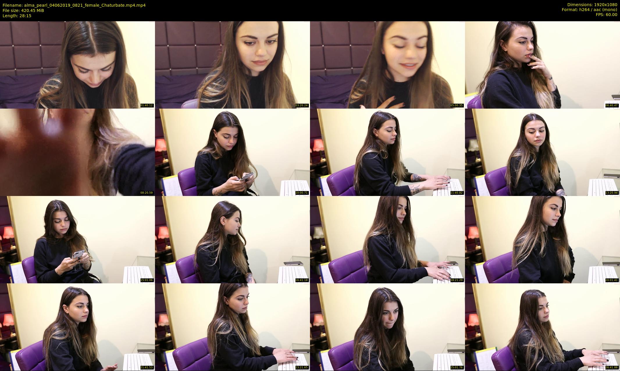 alma_pearl — 29 minute Chaturbate female cam show recording, 1080p, Jun 4, 2019