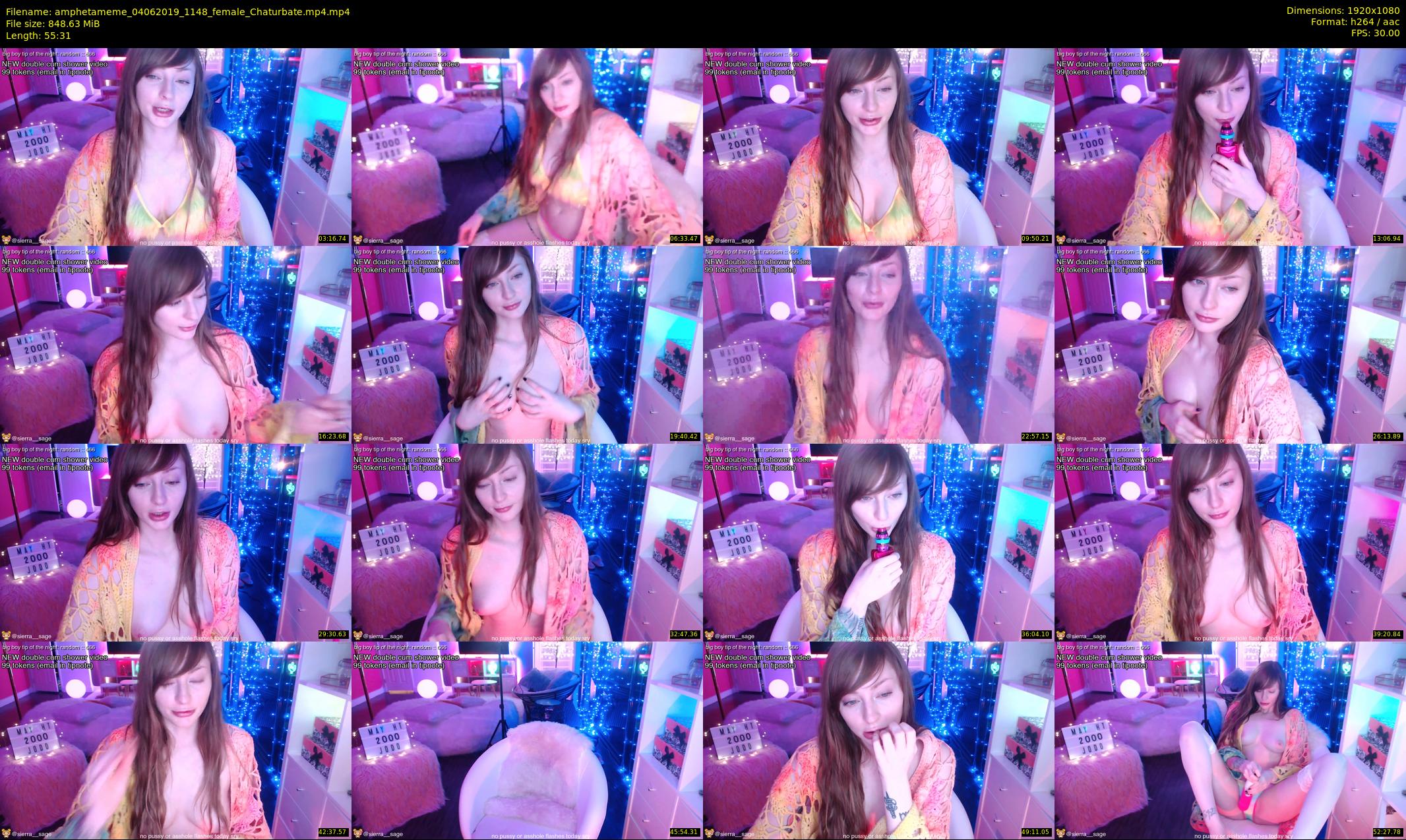 amphetameme — 56 minute Chaturbate female cam show recording, 1080p, Jun 4, 2019
