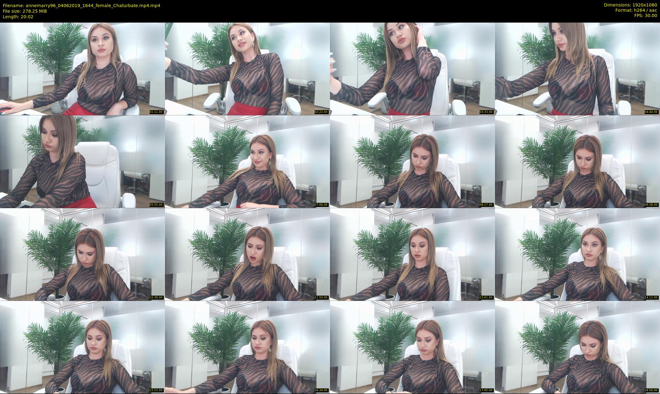 annemarry96 — 21 minute Chaturbate female cam show recording, 1080p, Jun 4, 2019