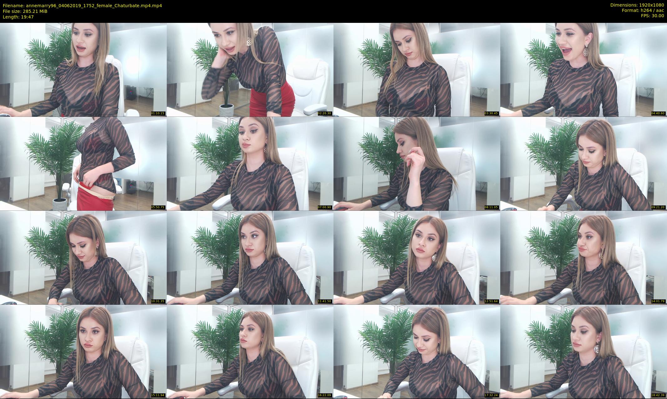 annemarry96 — 20 minute Chaturbate female cam show recording, 1080p, Jun 4, 2019