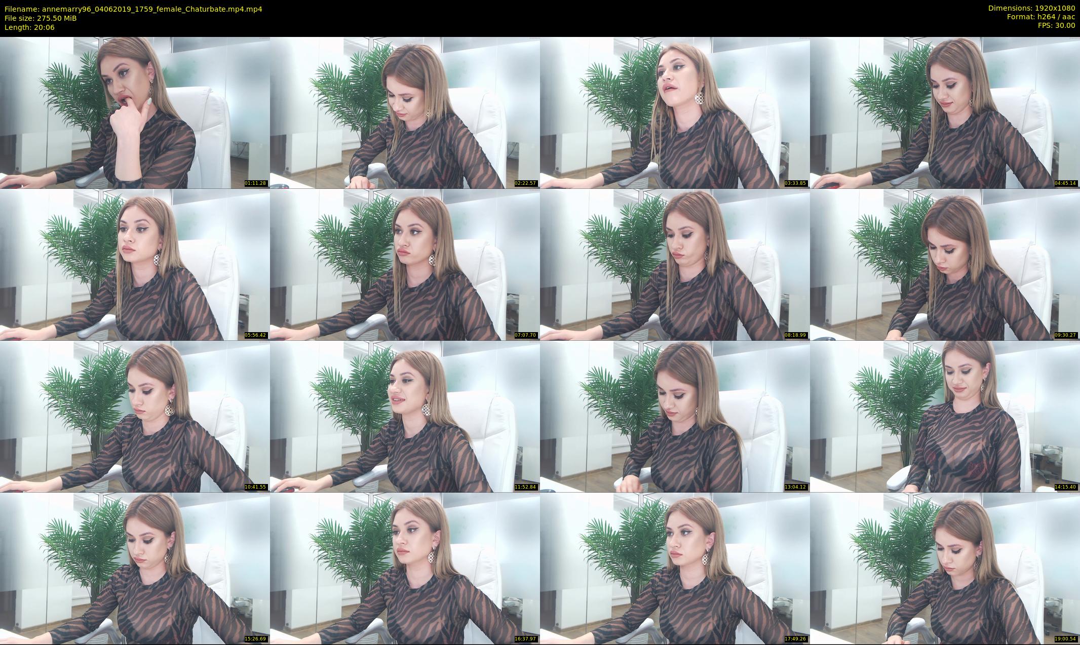 annemarry96 — 21 minute Chaturbate female cam show recording, 1080p, Jun 4, 2019