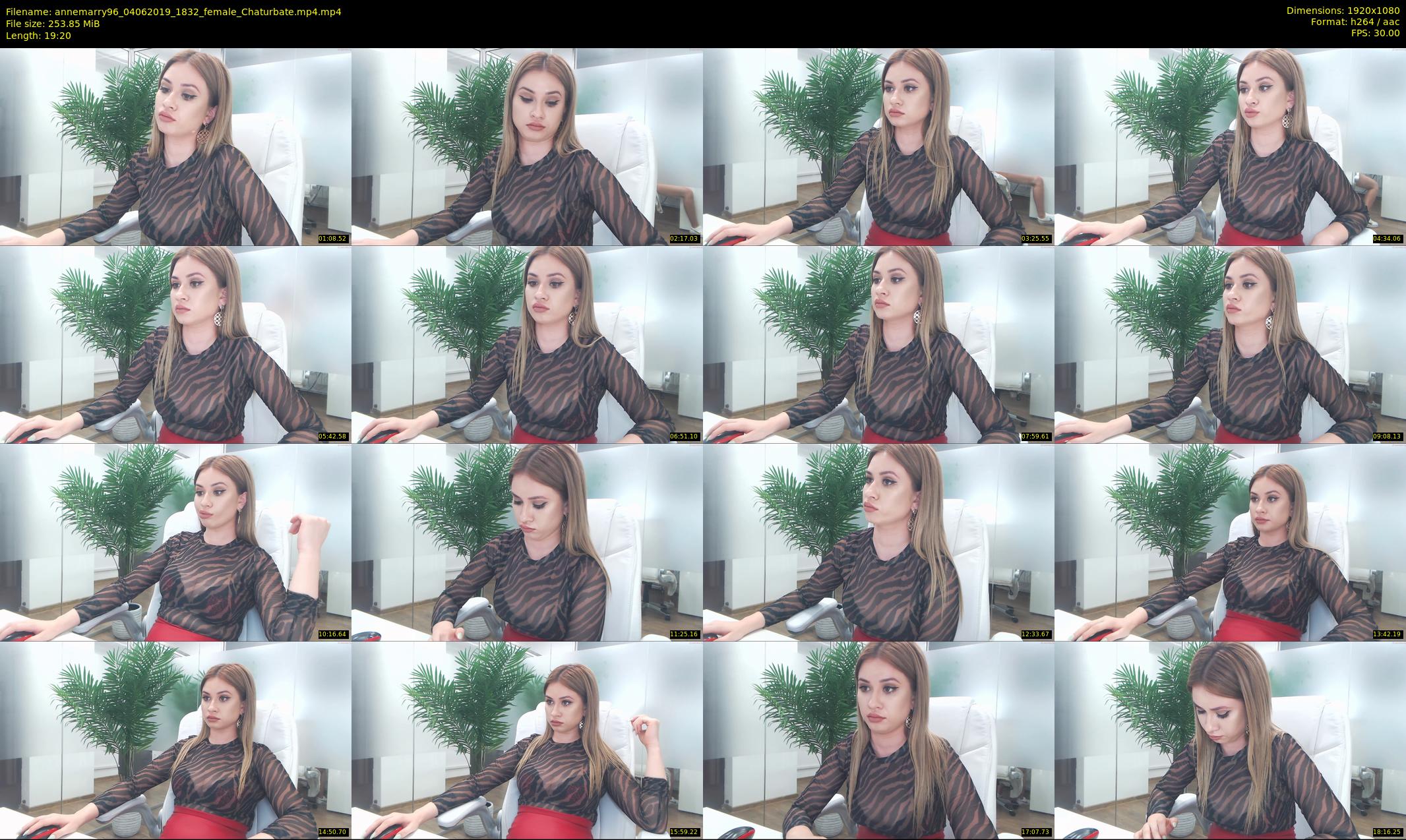annemarry96 — 20 minute Chaturbate female cam show recording, 1080p, Jun 4, 2019