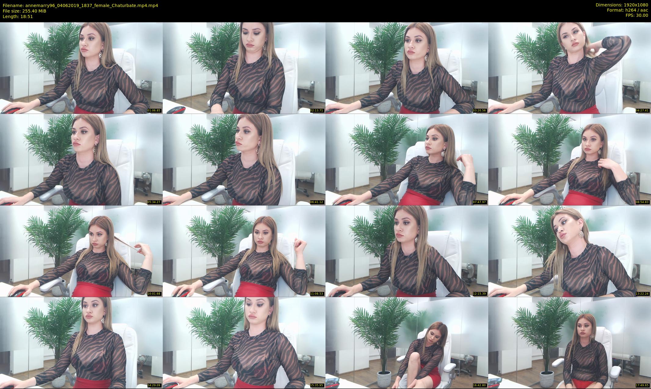 annemarry96 — 19 minute Chaturbate female cam show recording, 1080p, Jun 4, 2019