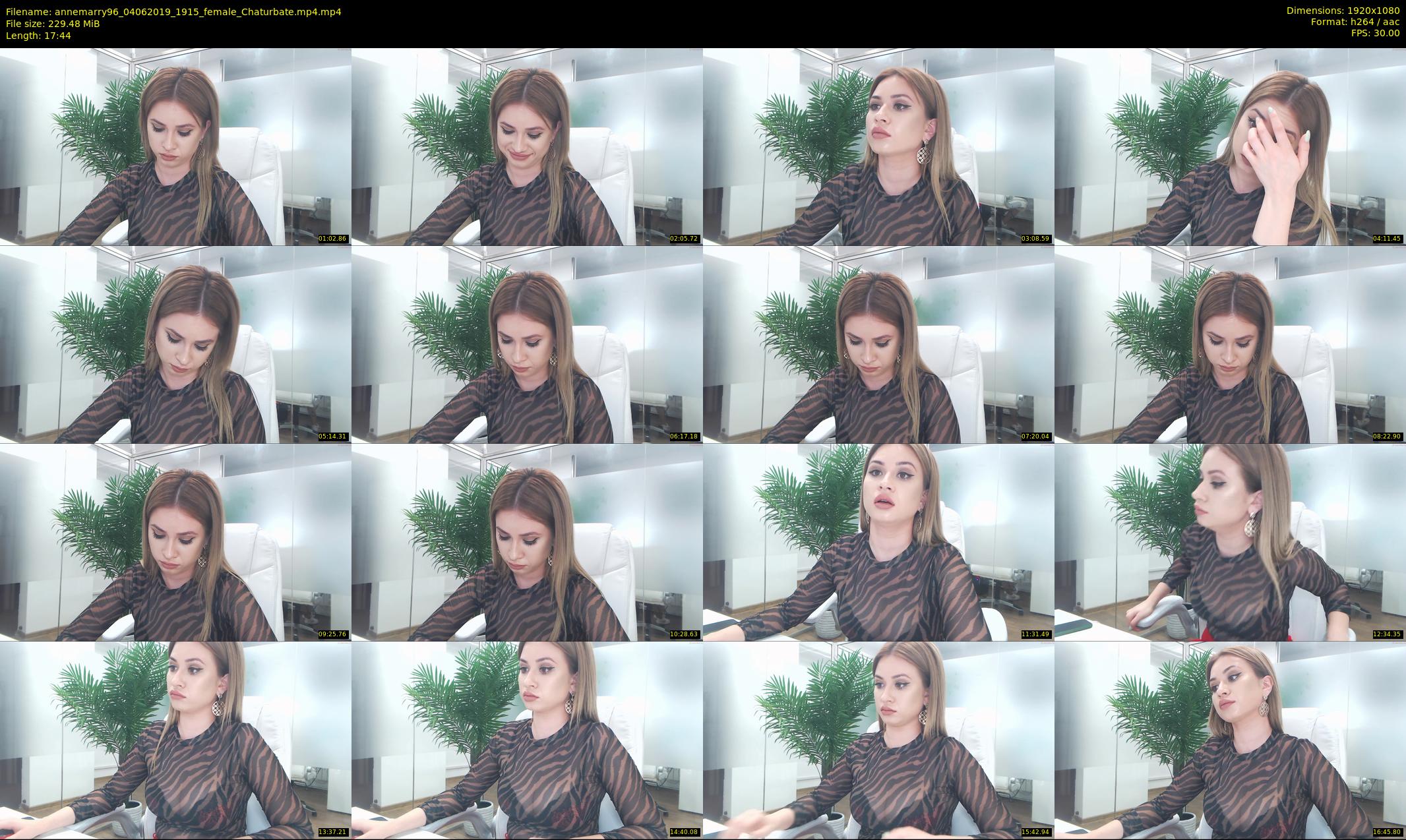 annemarry96 — 18 minute Chaturbate female cam show recording, 1080p, Jun 4, 2019