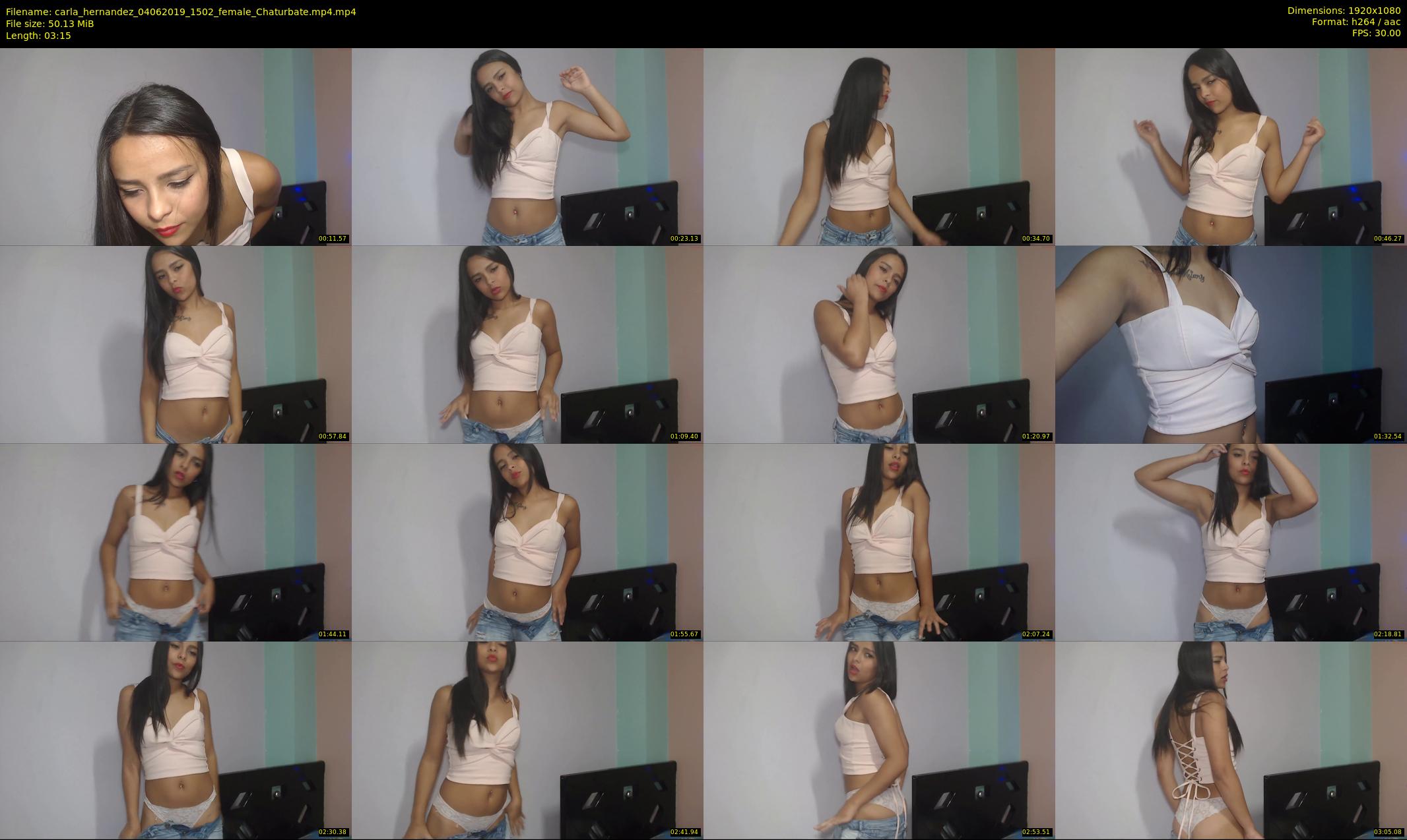 carla_hernandez — 4 minute Chaturbate female cam show recording, 1080p, Jun 4, 2019