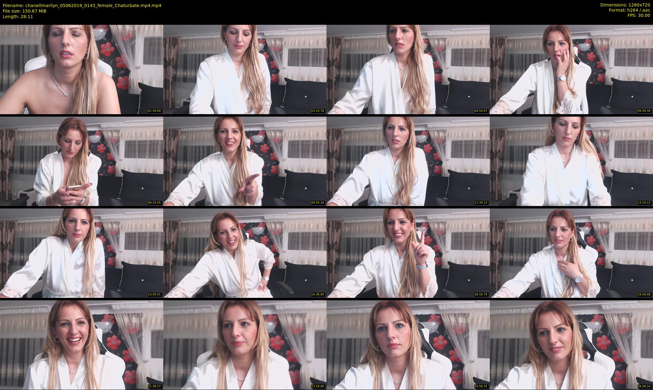 chanellmarilyn — 29 minute Chaturbate female cam show recording, 720p, Jun 5, 2019