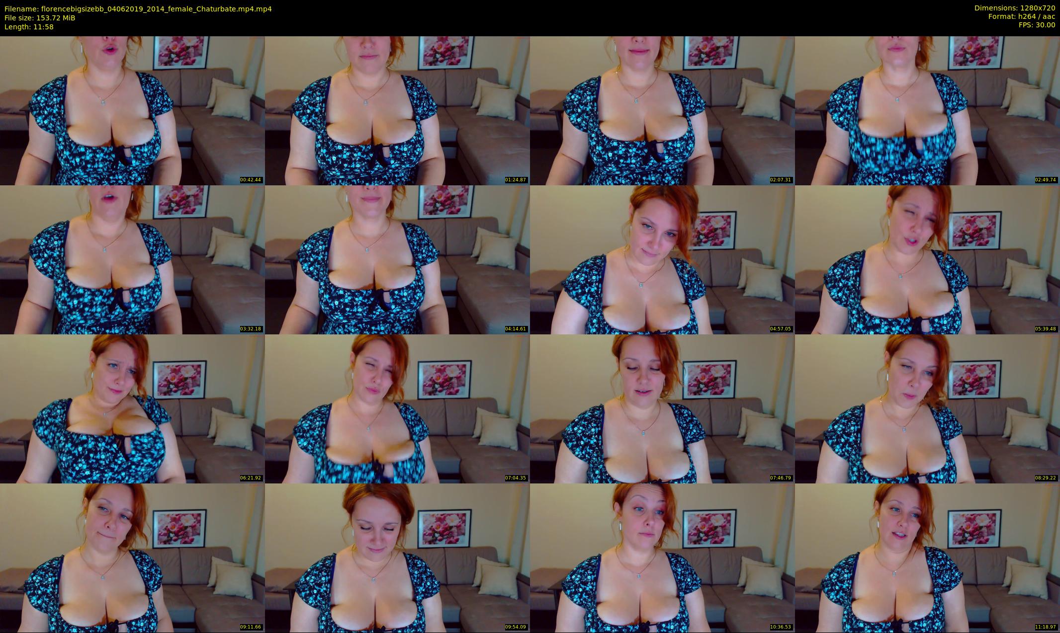 florencebigsizebb — 12 minute Chaturbate female cam show recording, 720p, Jun 4, 2019