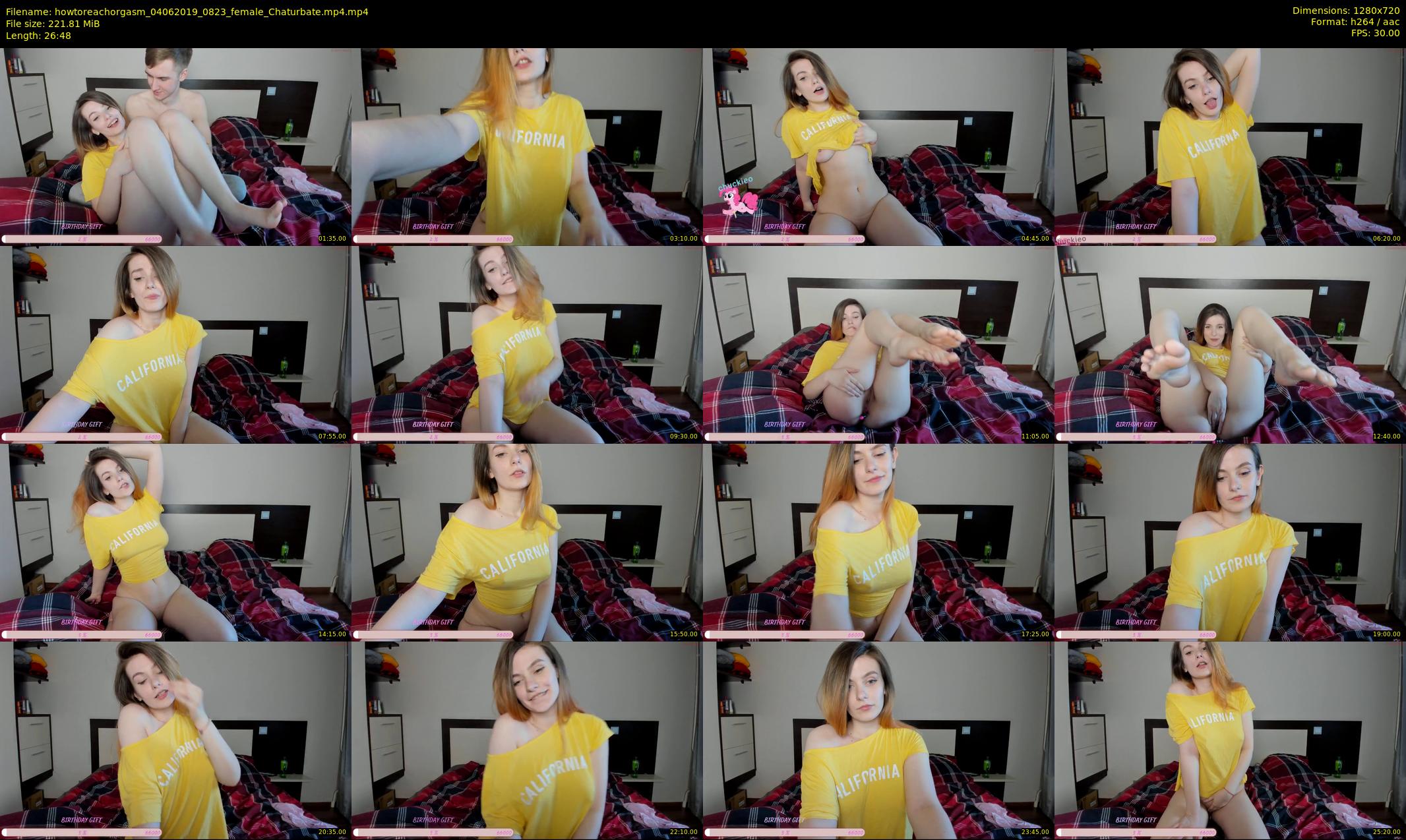 howtoreachorgasm — 27 minute Chaturbate couple cam show recording, 720p, Jun 4, 2019