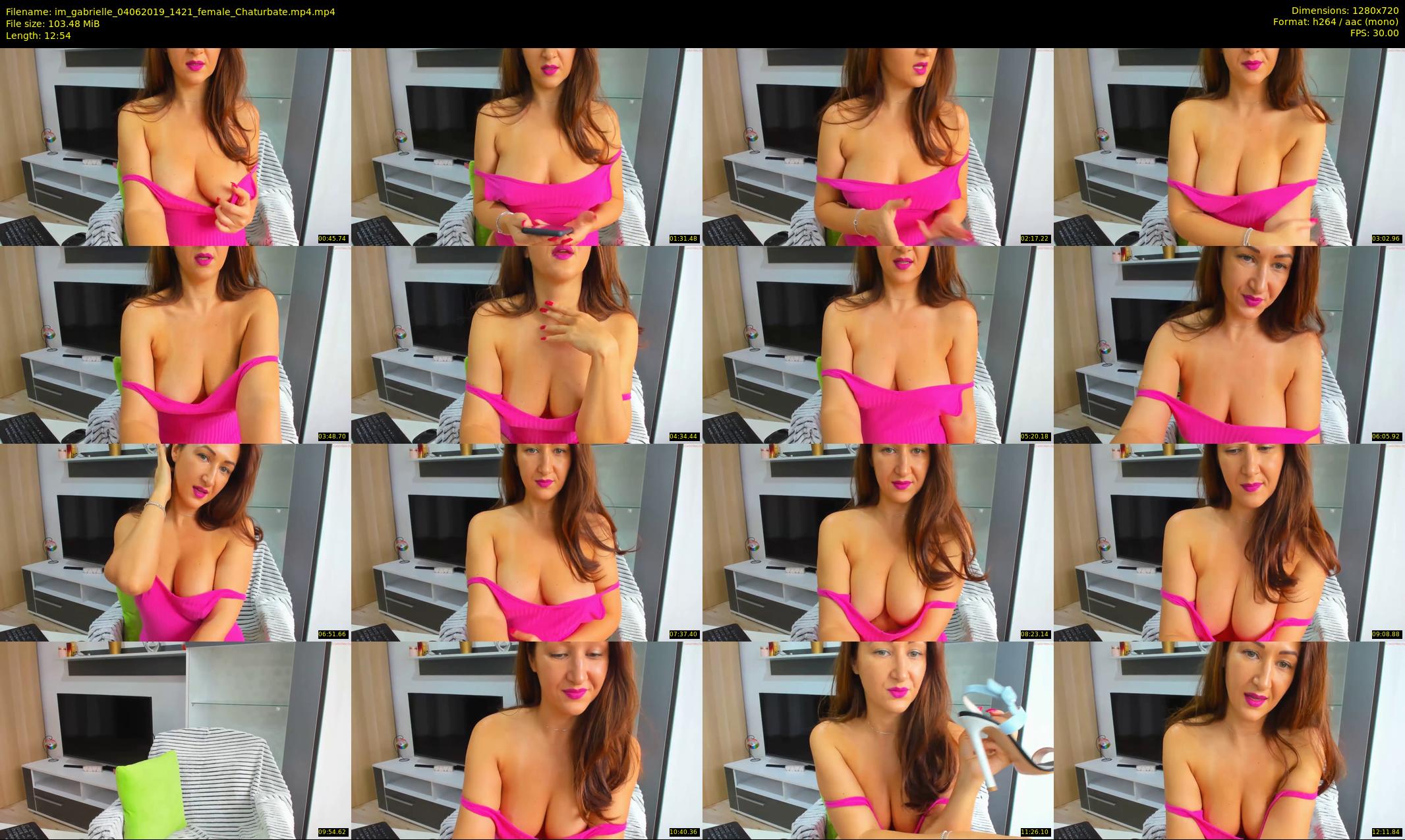 im_gabrielle — 13 minute Chaturbate female cam show recording, 720p, Jun 4, 2019