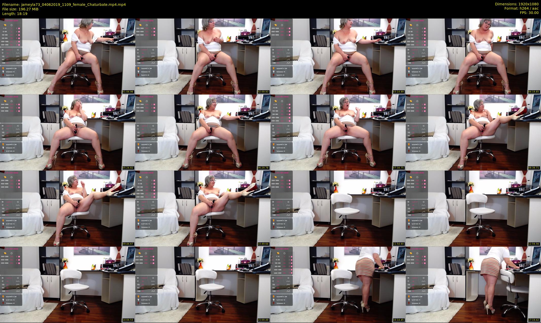 jameyla73 — 19 minute Chaturbate female cam show recording, 1080p, Jun 4, 2019