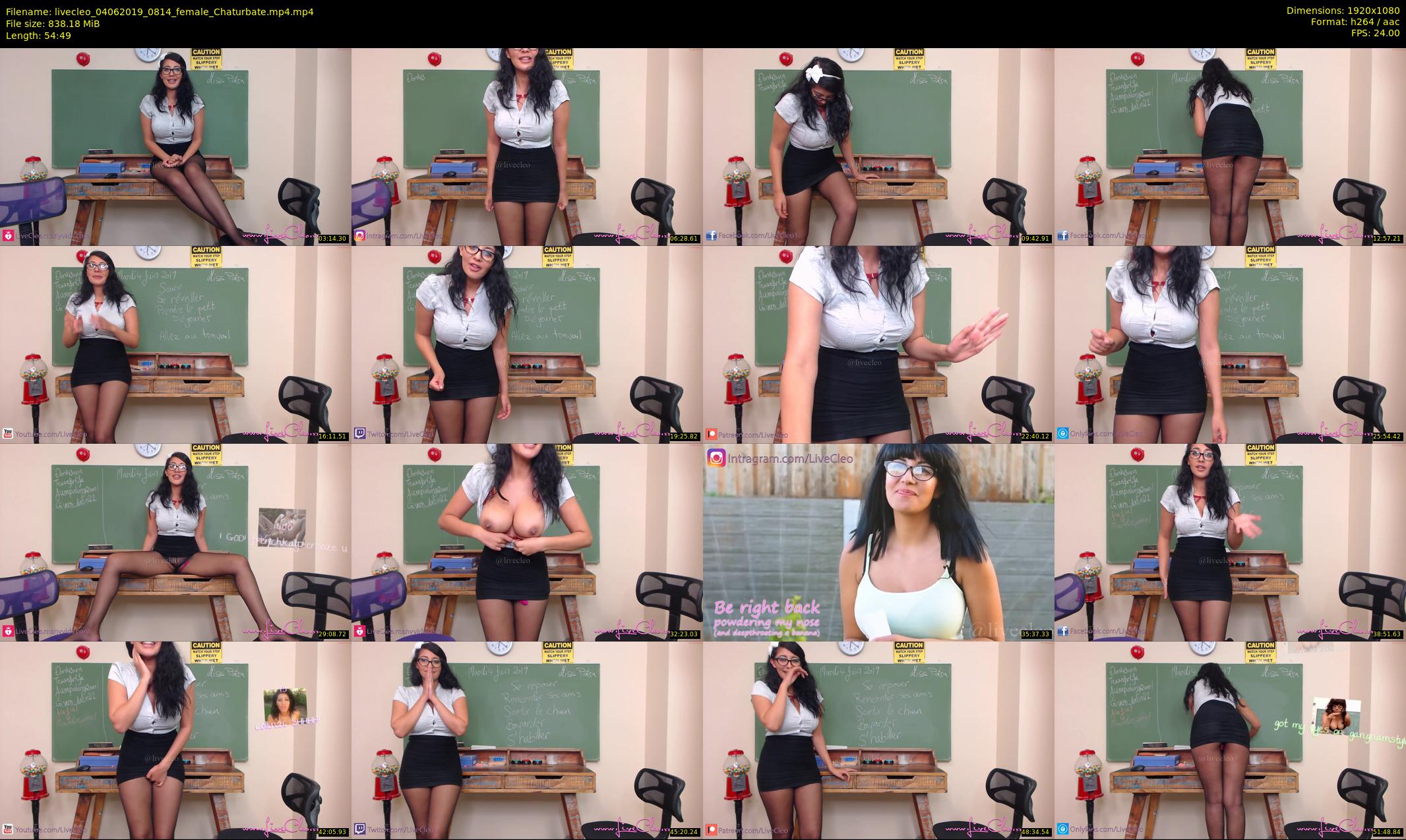 livecleo — 55 minute Chaturbate female cam show recording, 1080p, Jun 4, 2019