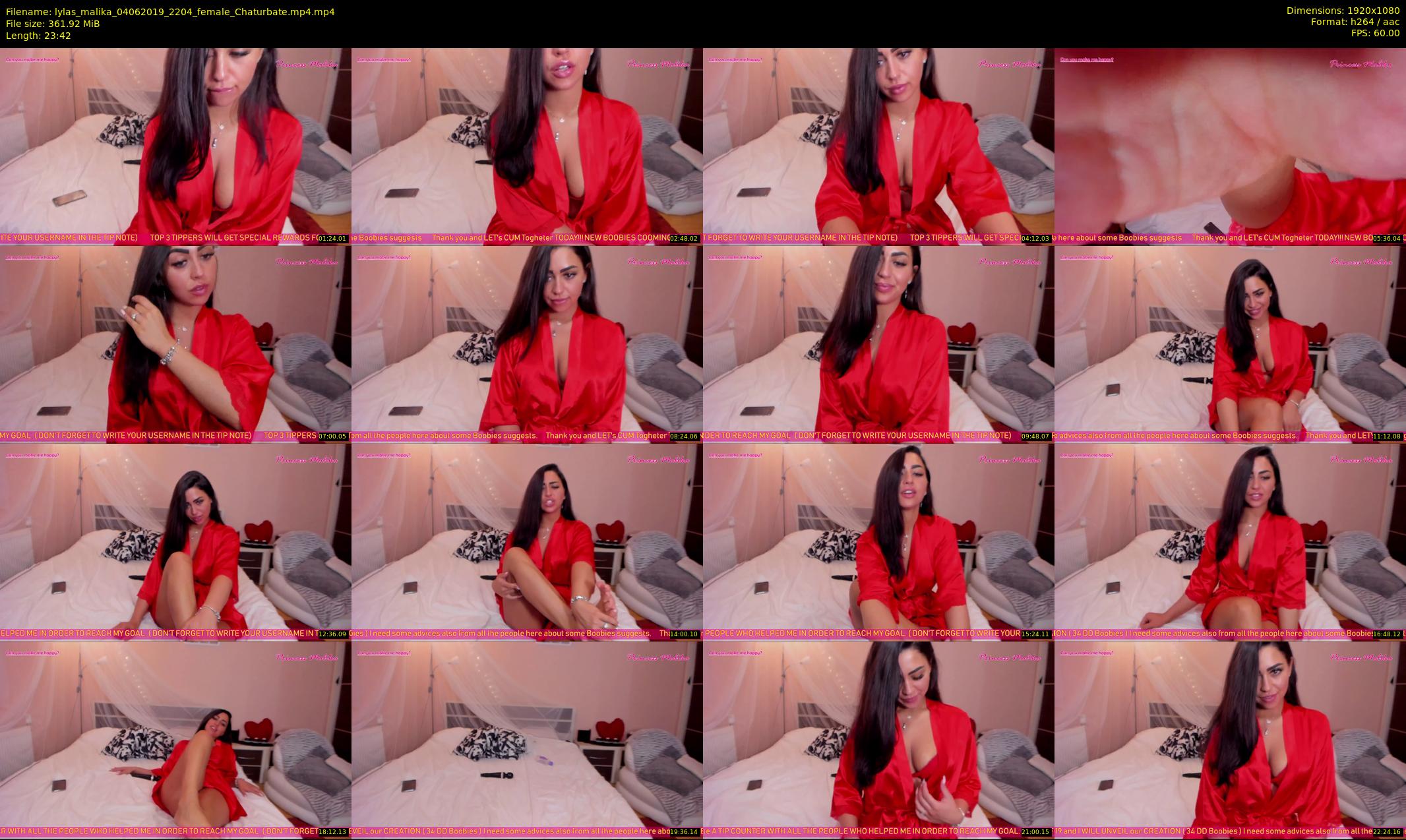 lylas_malika — 24 minute Chaturbate female cam show recording, 1080p, Jun 4, 2019