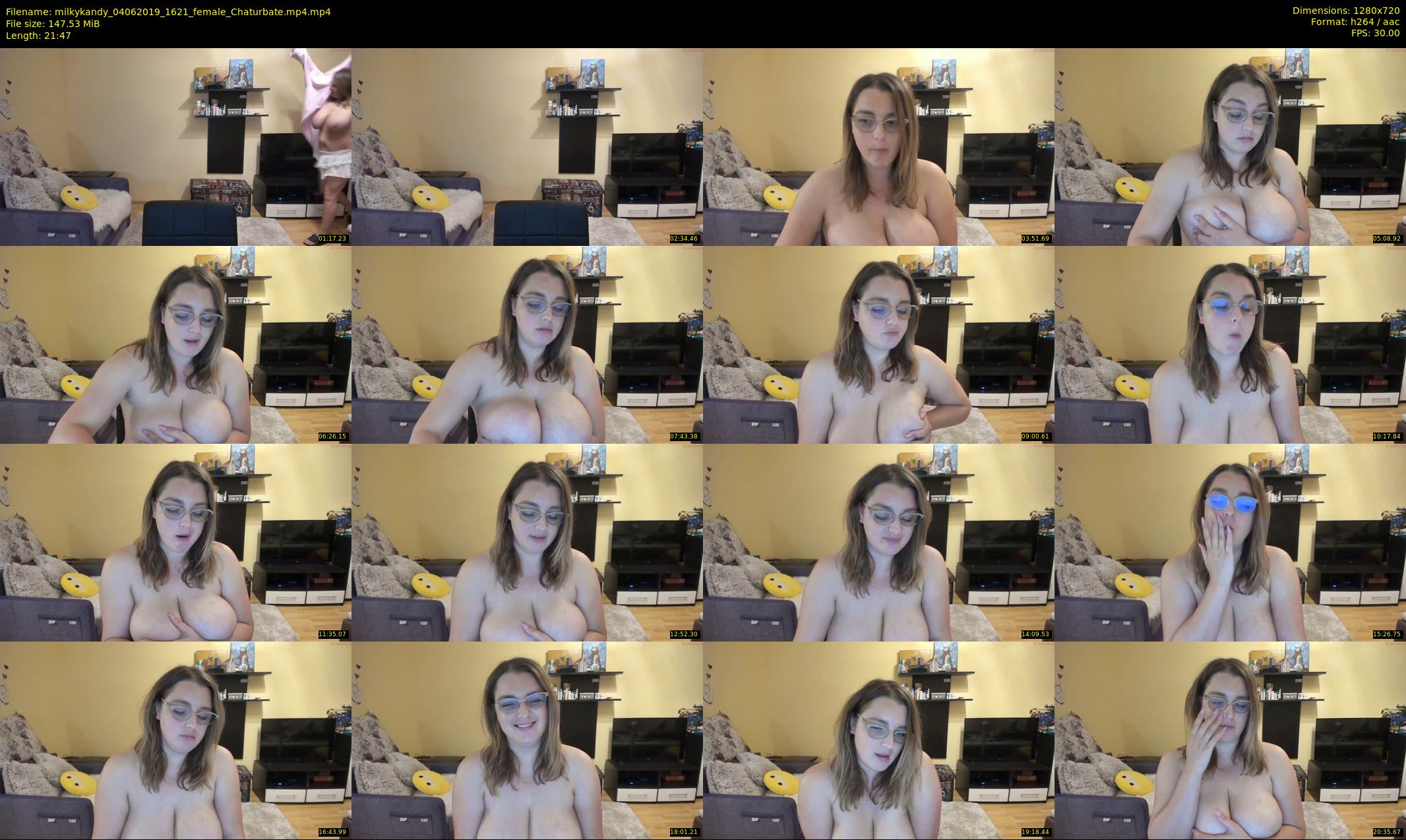 milkykandy — 22 minute Chaturbate female cam show recording, 720p, Jun 4, 2019