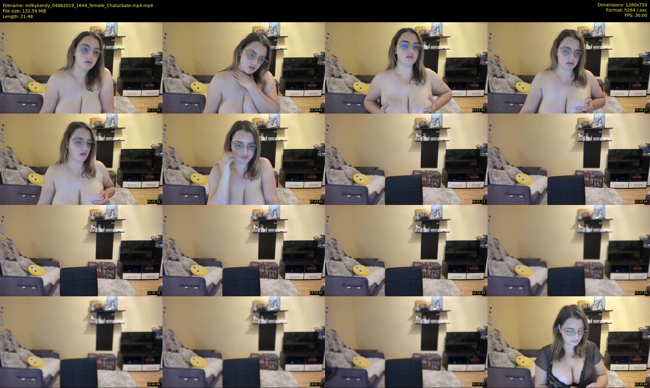 milkykandy — 22 minute Chaturbate female cam show recording, 720p, Jun 4, 2019