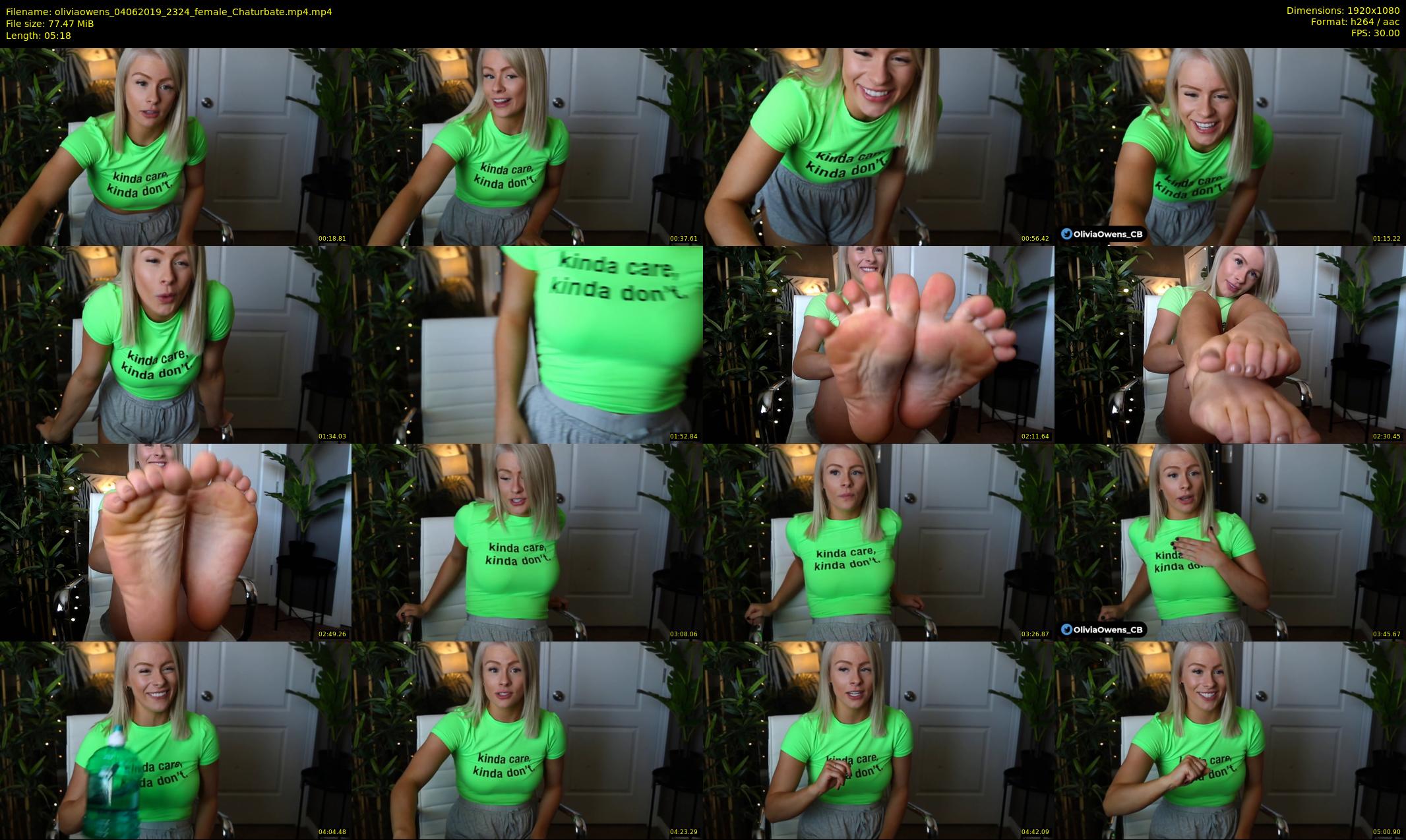 oliviaowens — 6 minute Chaturbate female cam show recording, 1080p, Jun 4, 2019