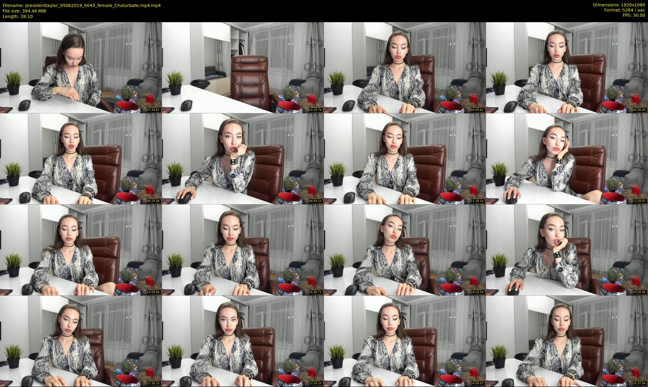 presidenttaylor — 29 minute Chaturbate female cam show recording, 1080p, Jun 5, 2019
