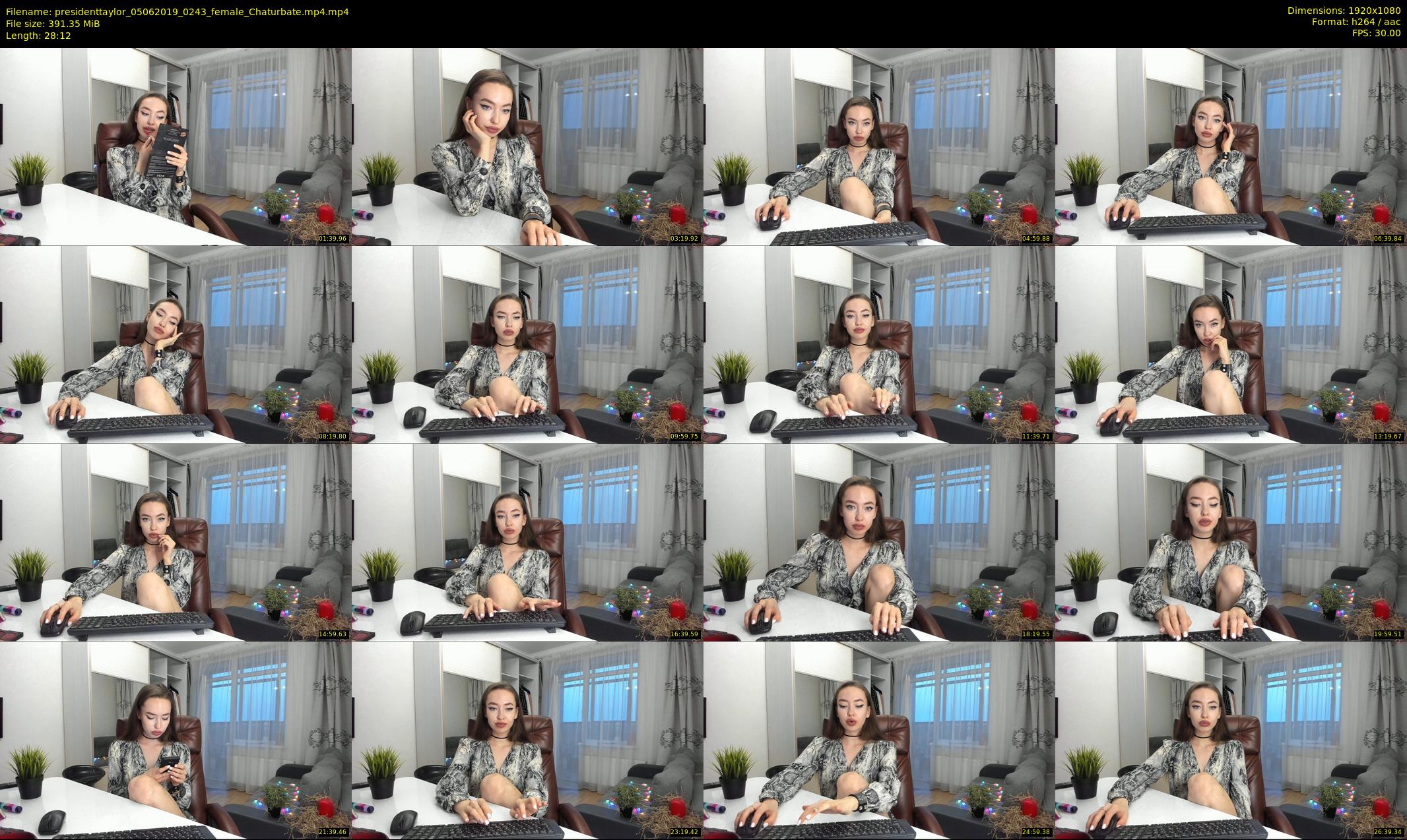 presidenttaylor — 29 minute Chaturbate female cam show recording, 1080p, Jun 5, 2019