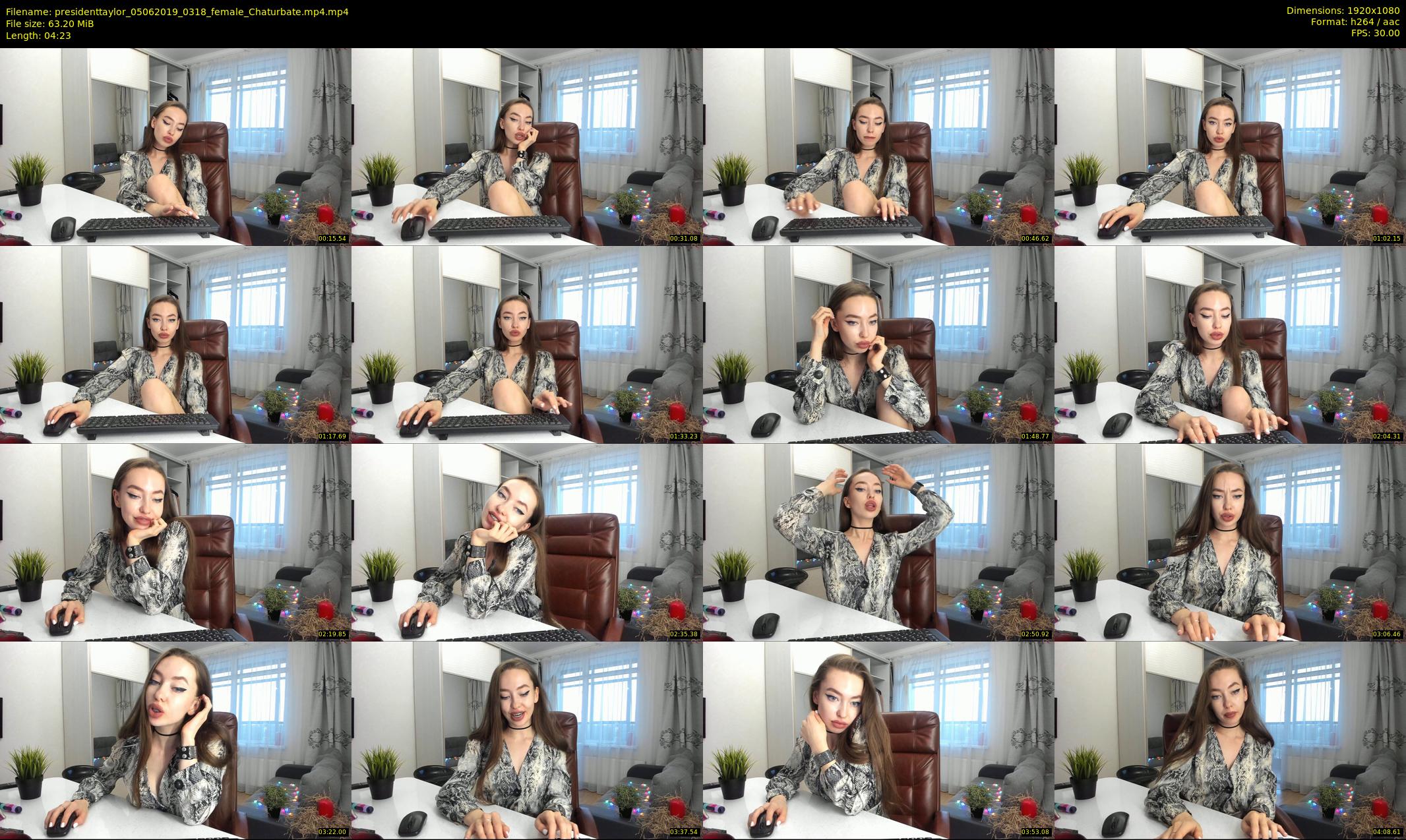 presidenttaylor — 5 minute Chaturbate female cam show recording, 1080p, Jun 5, 2019