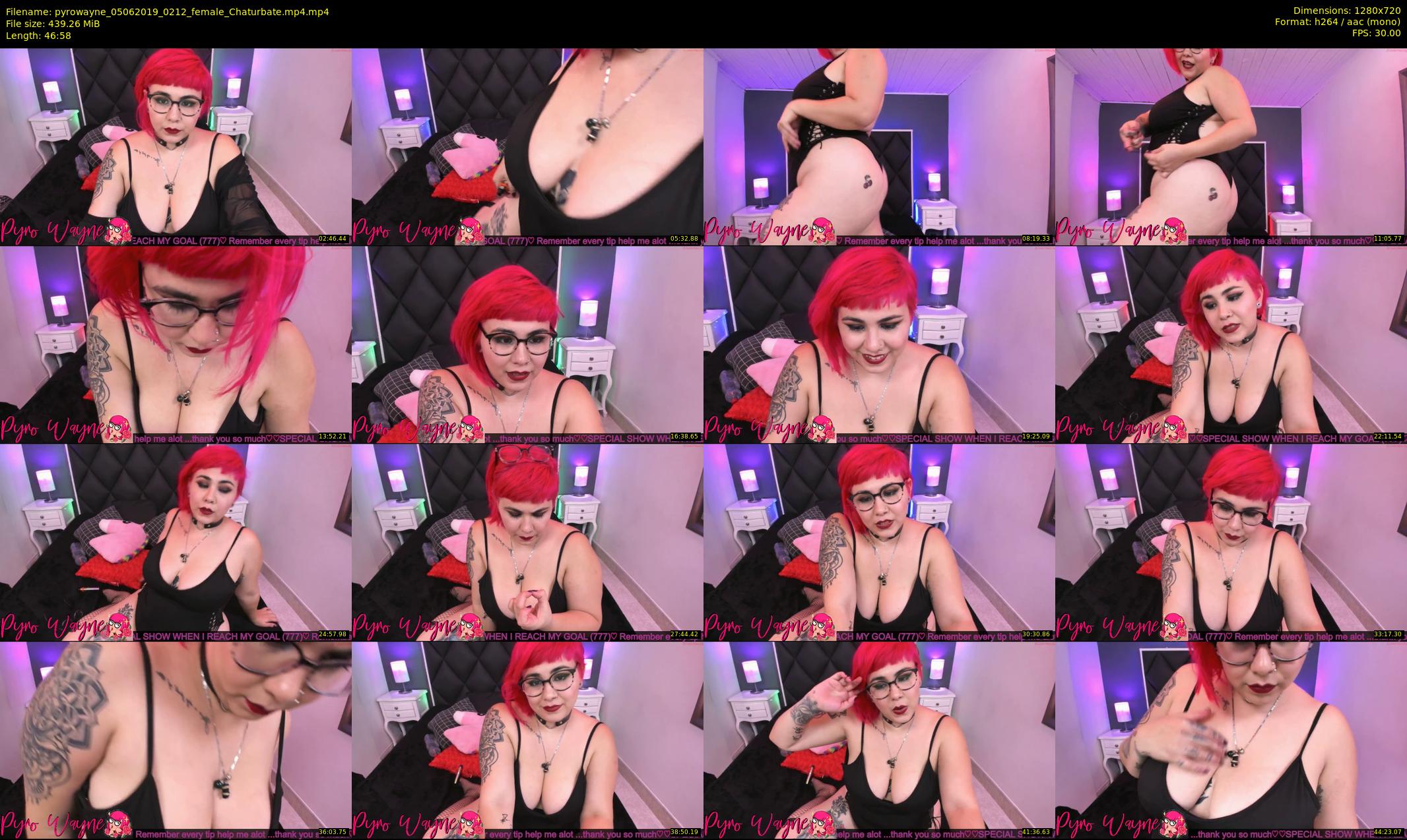 pyrowayne — 47 minute Chaturbate female cam show recording, 720p, Jun 5, 2019