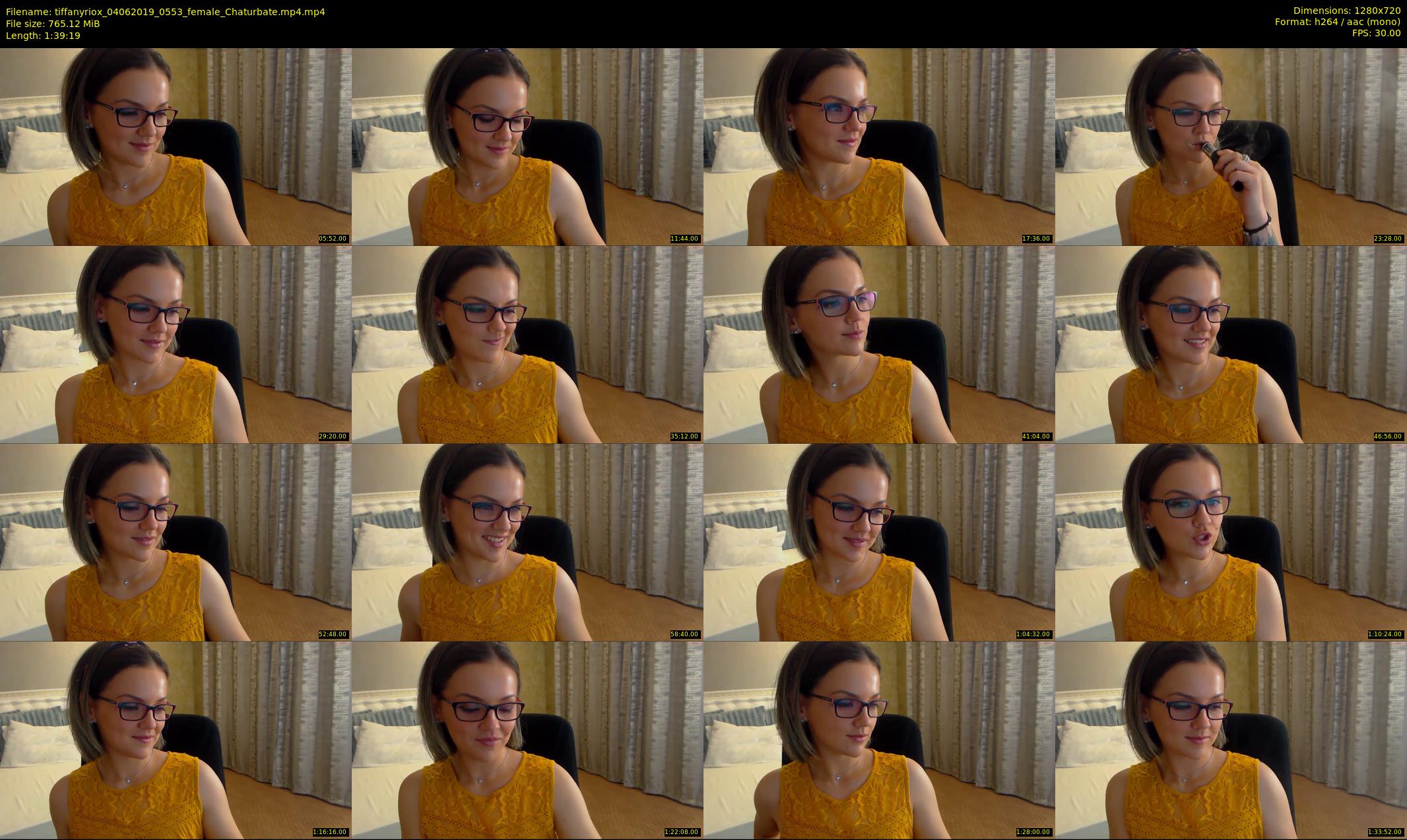 tiffanyriox — 100 minute Chaturbate female cam show recording, 720p, Jun 4, 2019