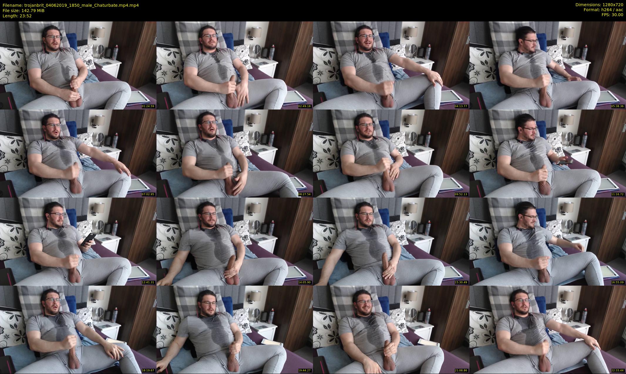 trojanbrit — 24 minute Chaturbate male cam show recording, 720p, Jun 4, 2019